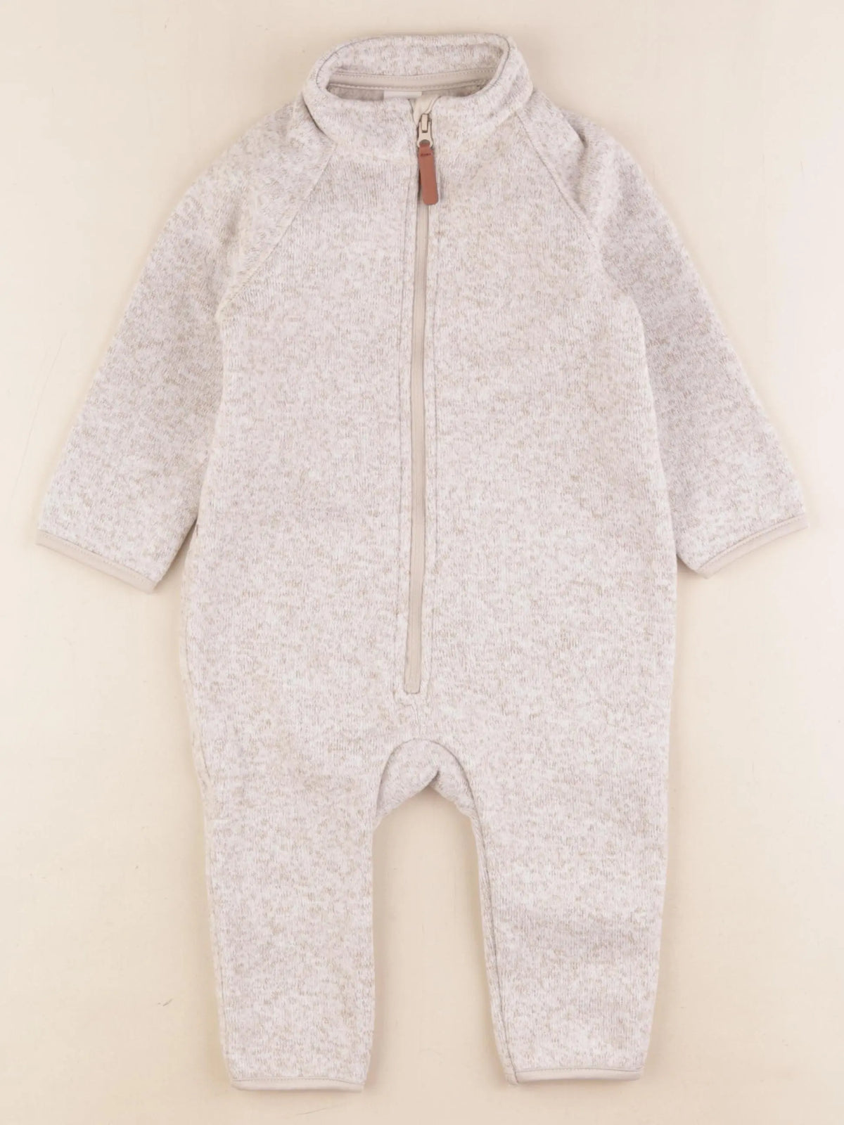 H&M - sur-pyjama beige - 6/9 mois