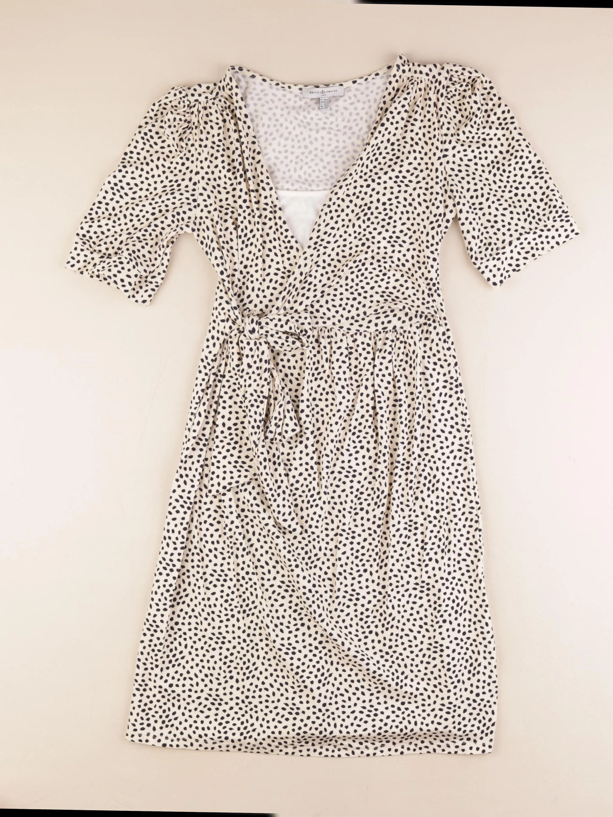 Envie de fraise - robe grossesse, allaitement beige, noir - 38 à 40