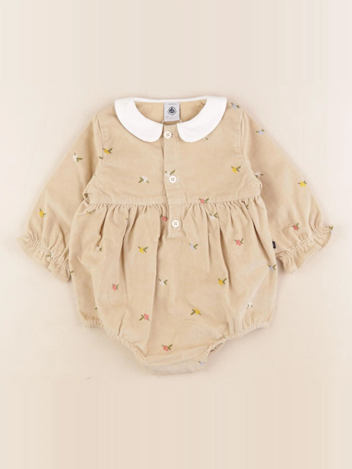 Petit Bateau - combinaison multicolore - 6 mois