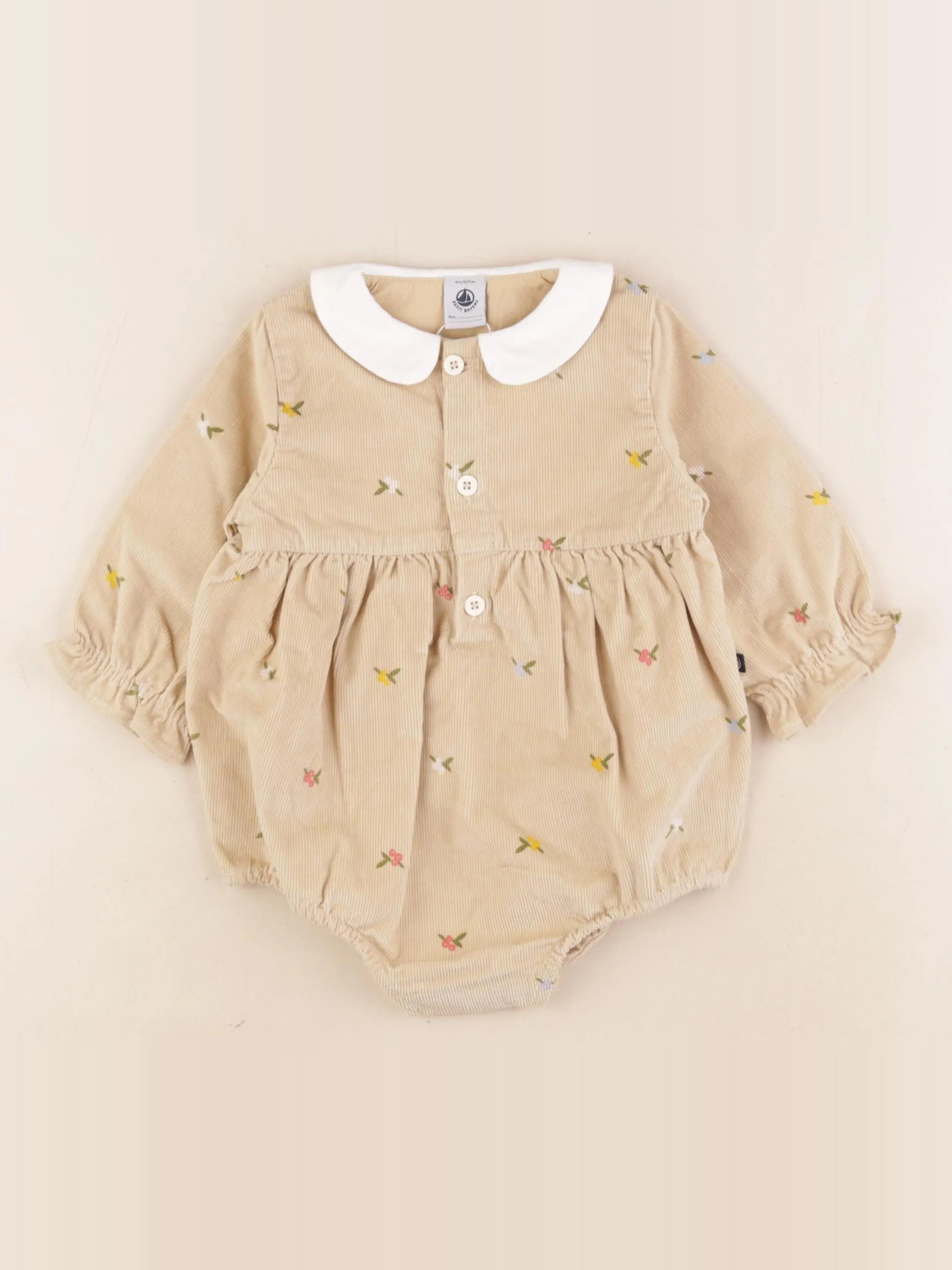 Petit Bateau - combinaison multicolore - 6 mois