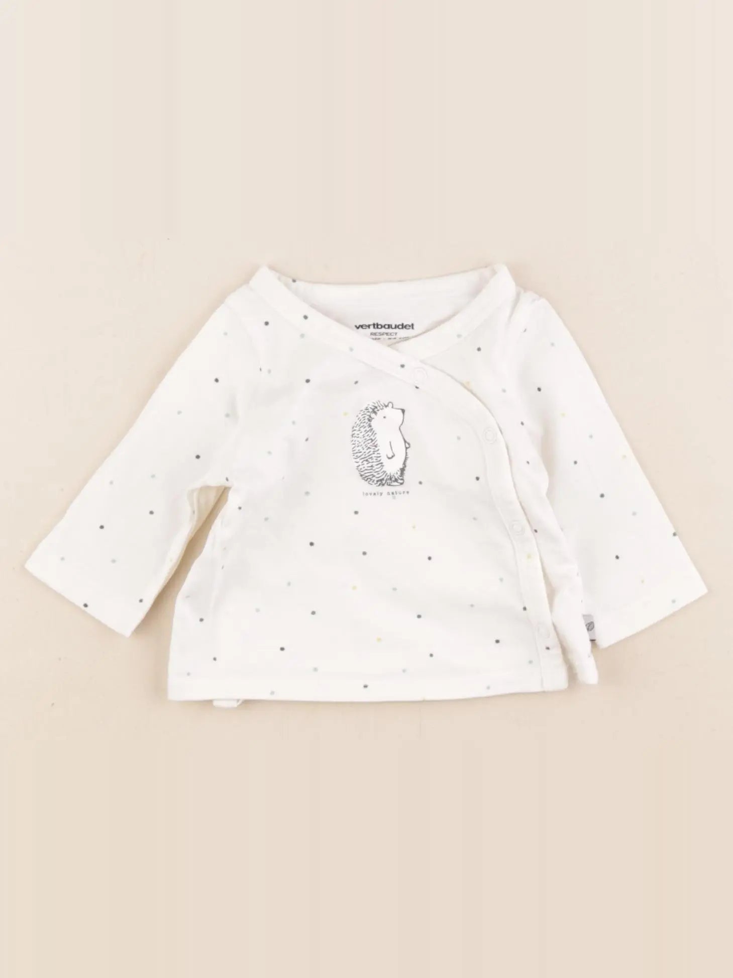 Vertbaudet - tee-shirt multicolore - 1 mois