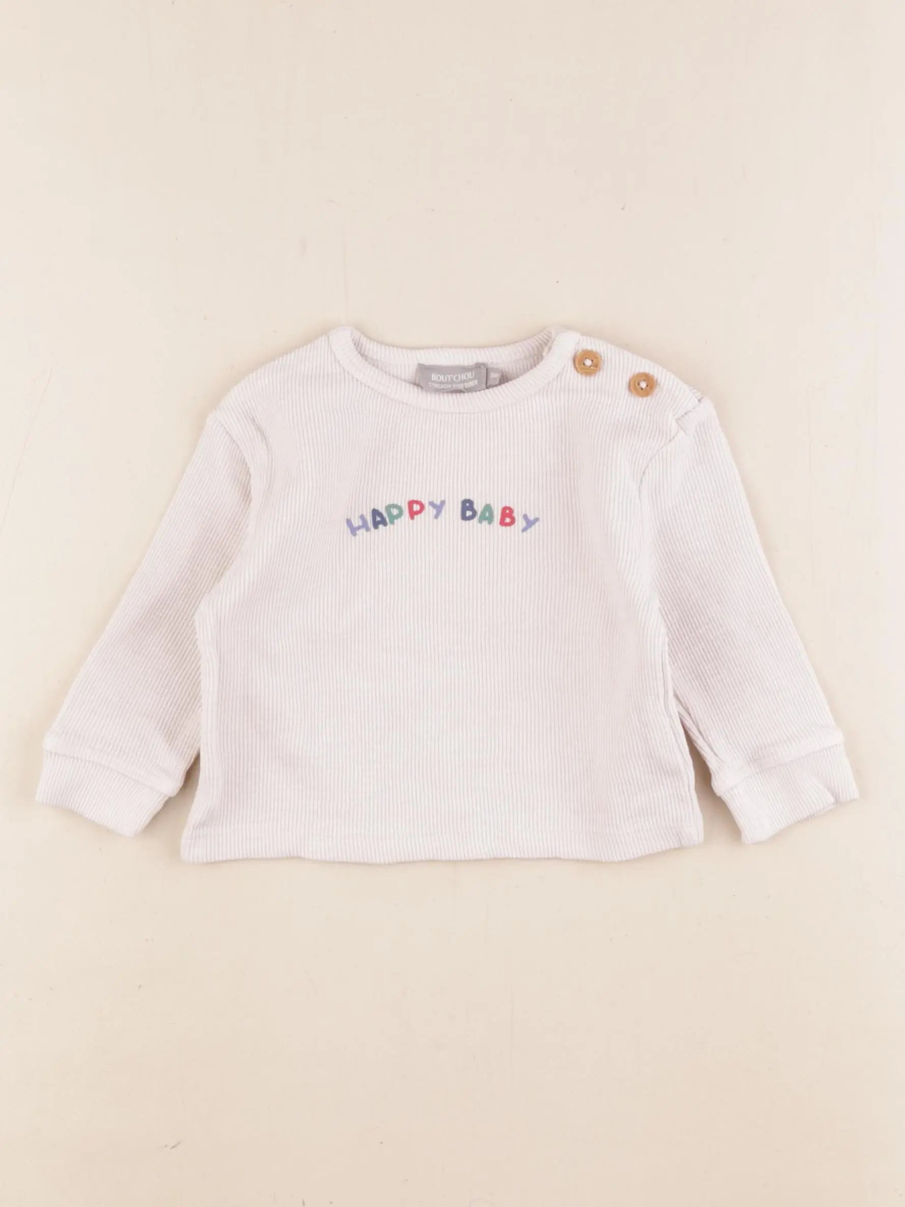 Boutchou - tee-shirt blanc - 9 mois