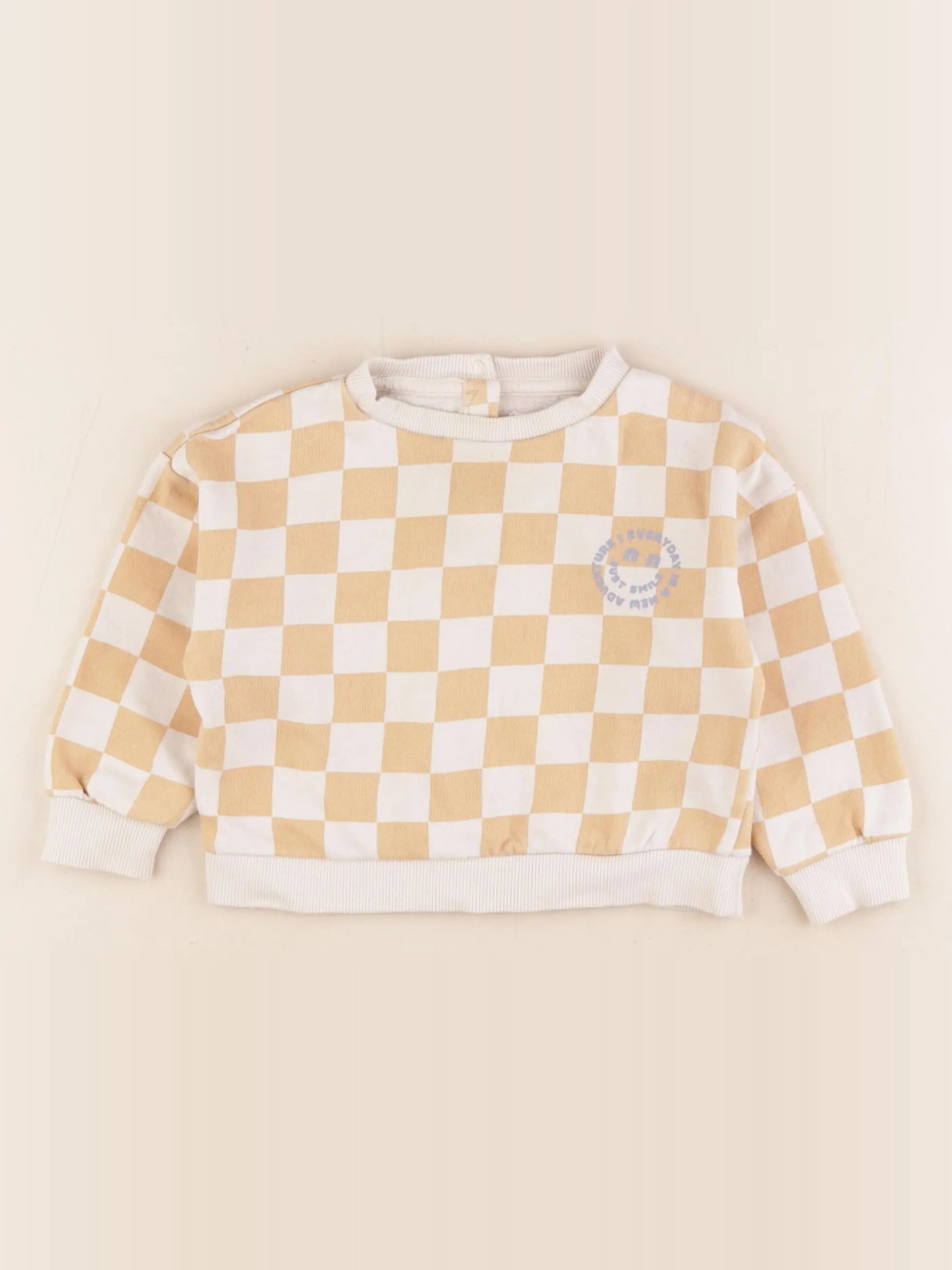 Vertbaudet - sweat orange - 2 ans