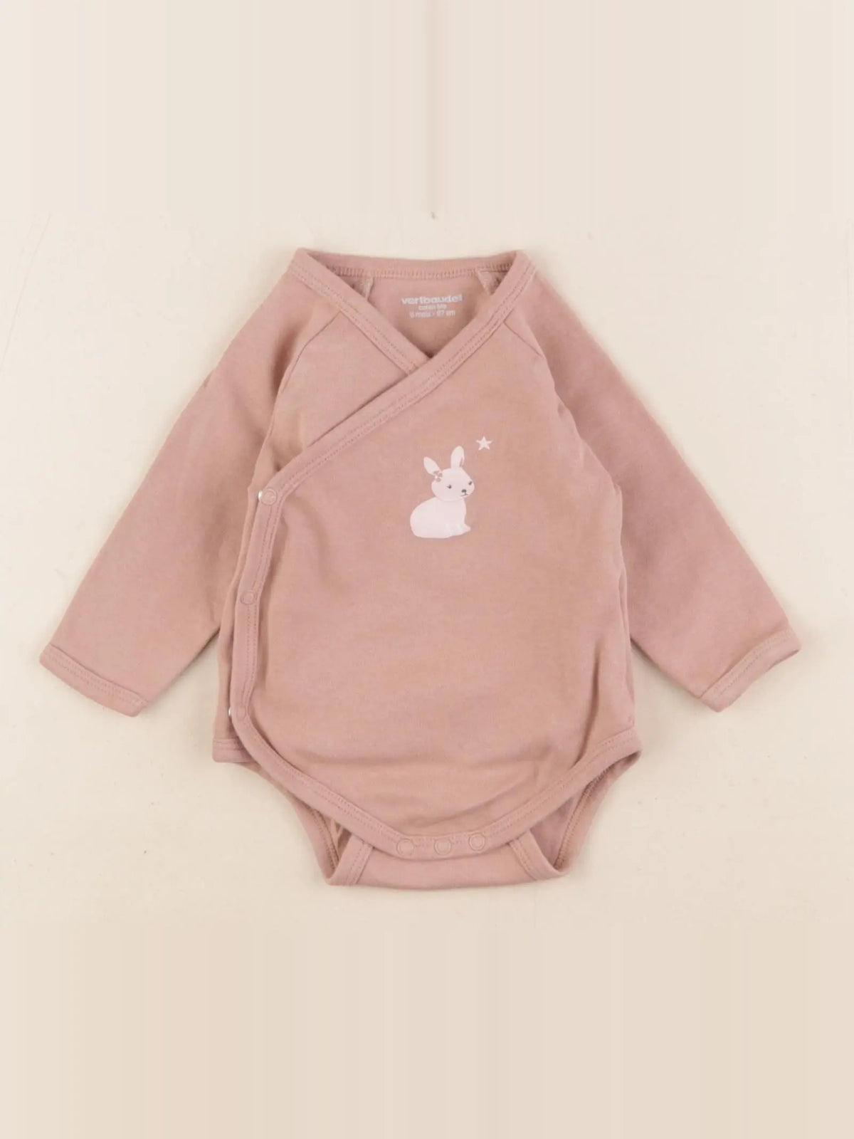 Vertbaudet - body marron - 6 mois