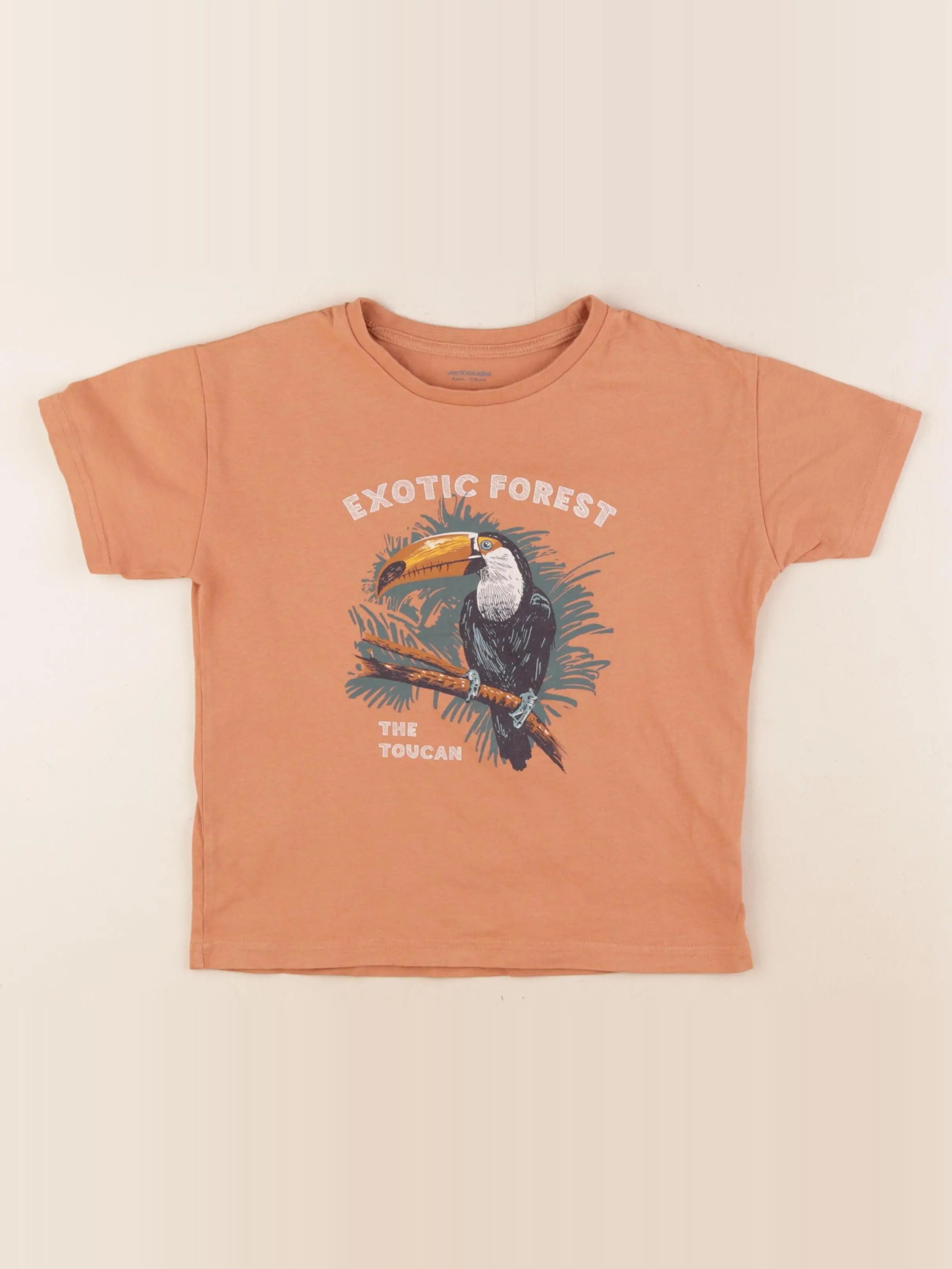 Vertbaudet - tee-shirt orange - 8 ans