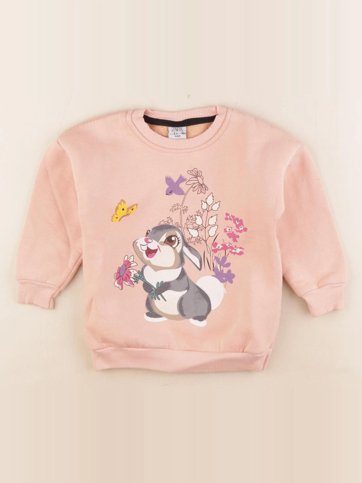 Zara - sweat rose - 3/4 ans