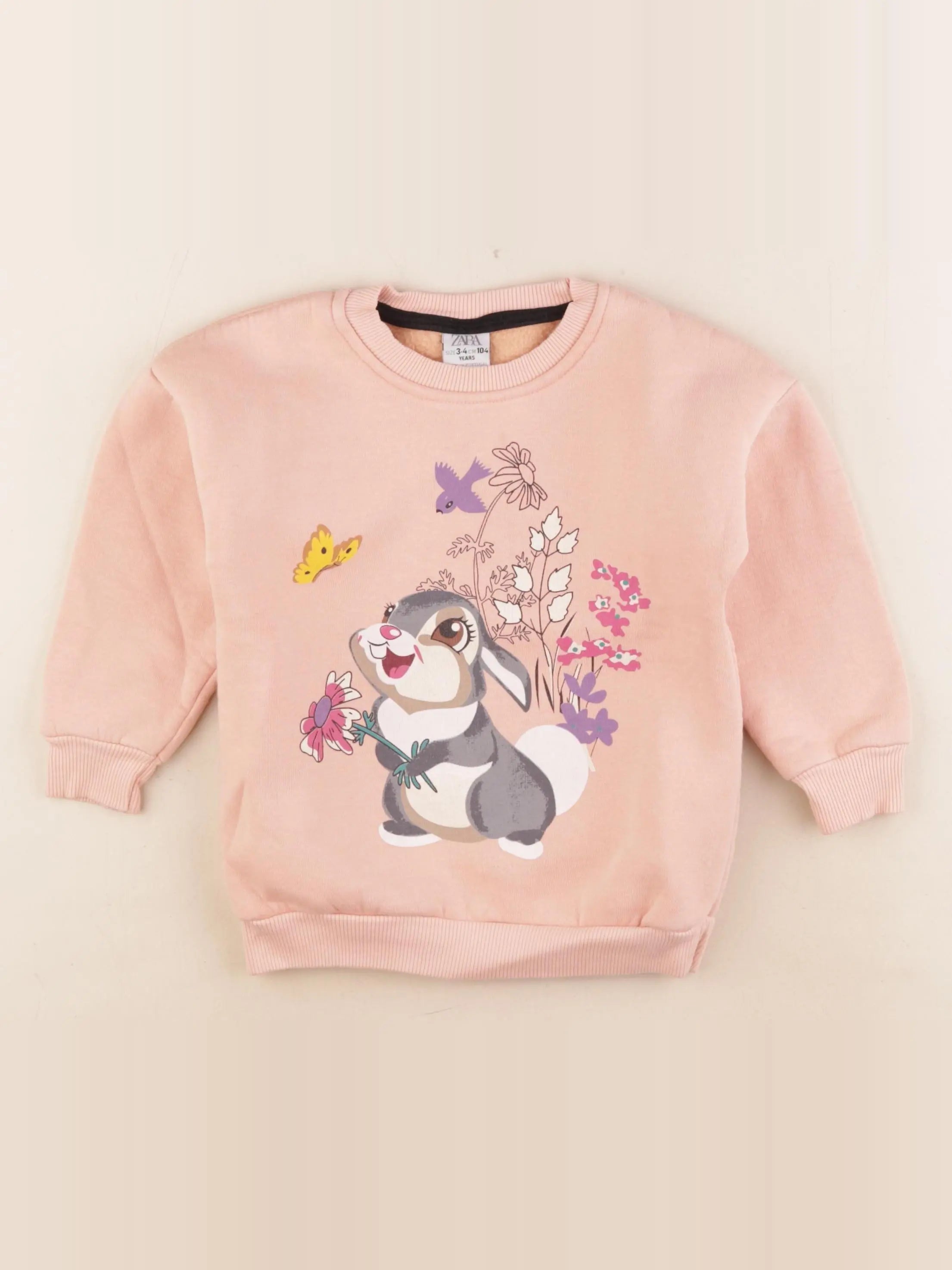 Zara - sweat rose - 3/4 ans