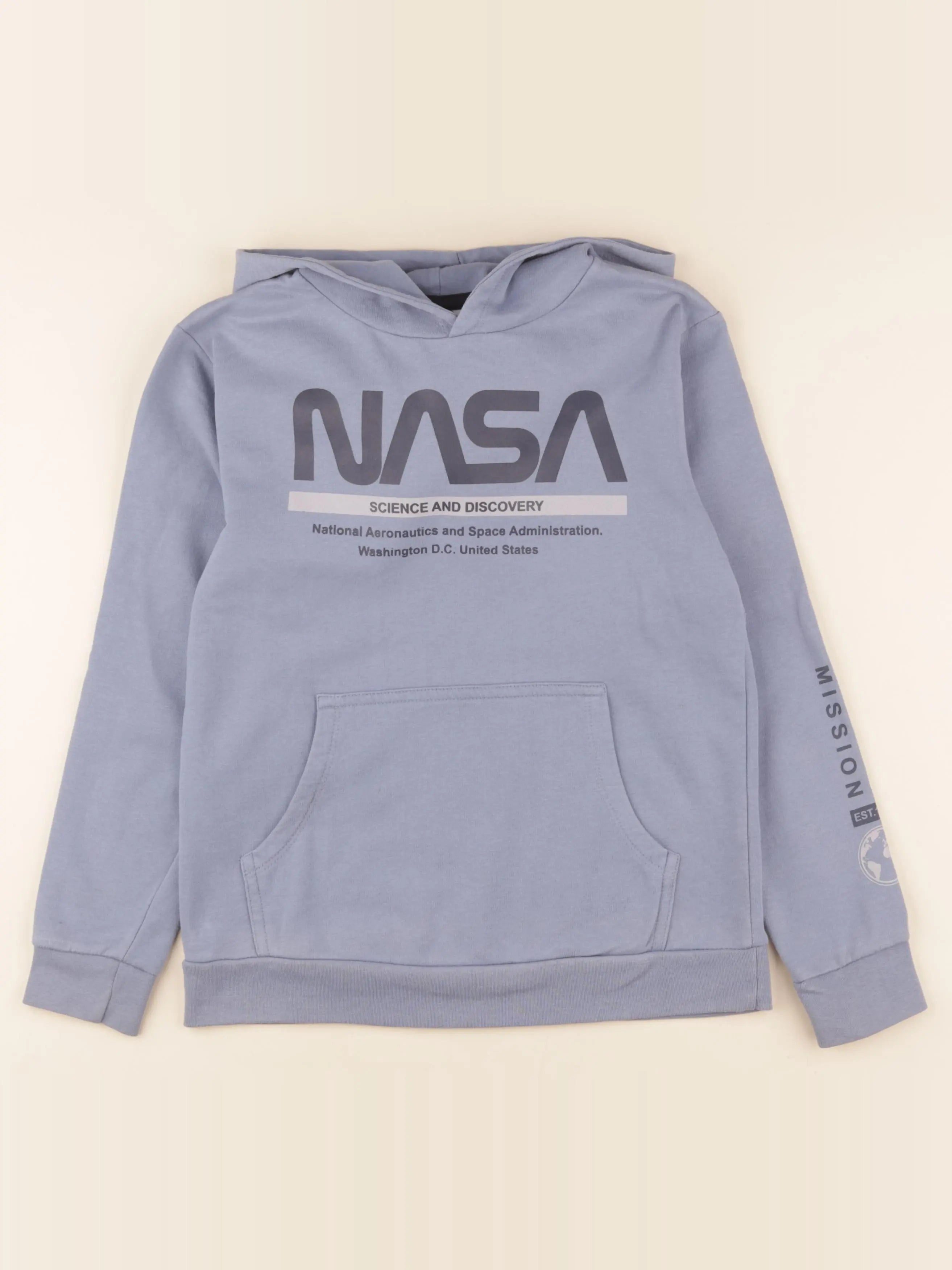 Vertbaudet - sweat bleu - 10 ans