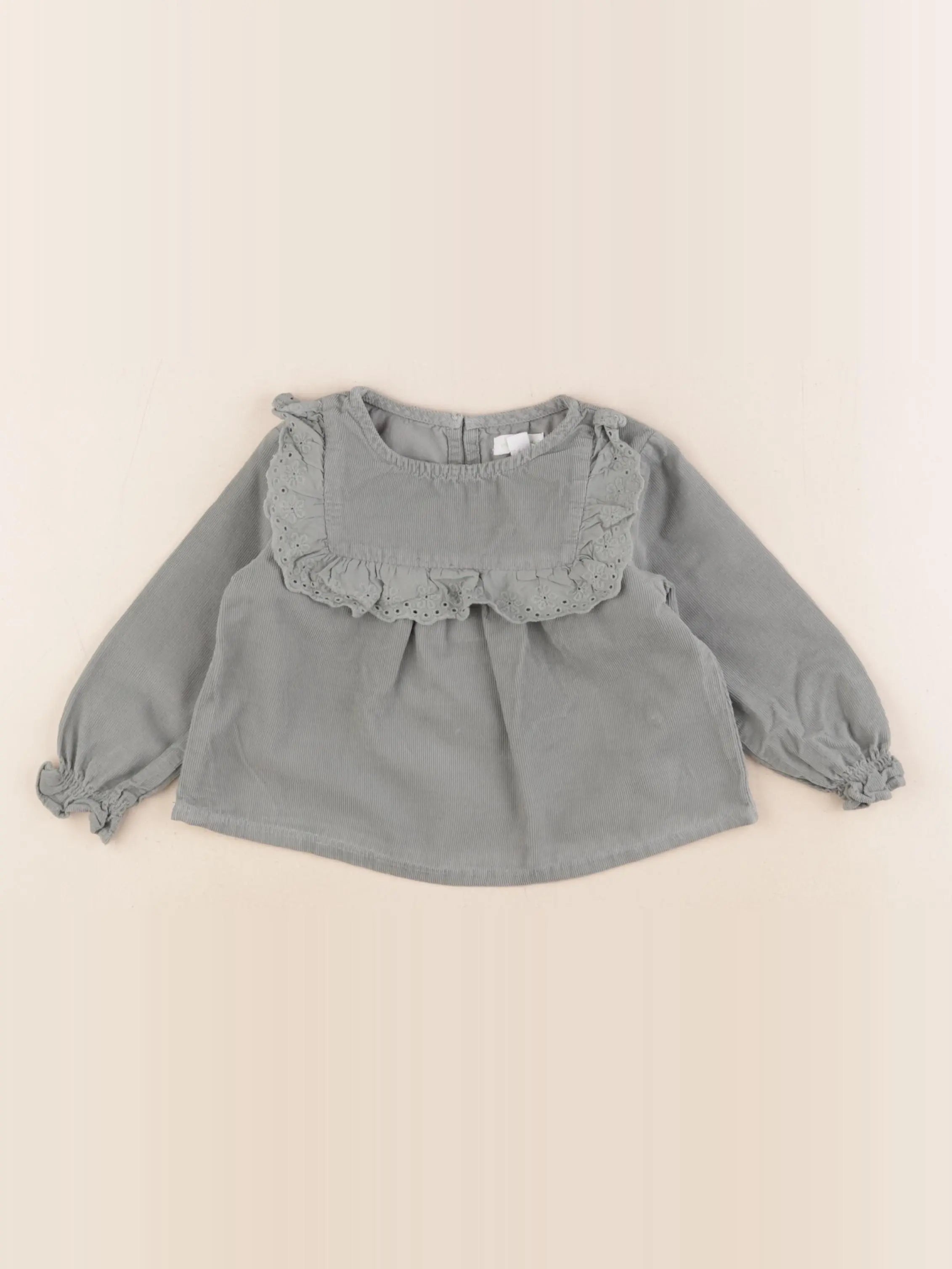 Vertbaudet - blouse vert - 2 ans