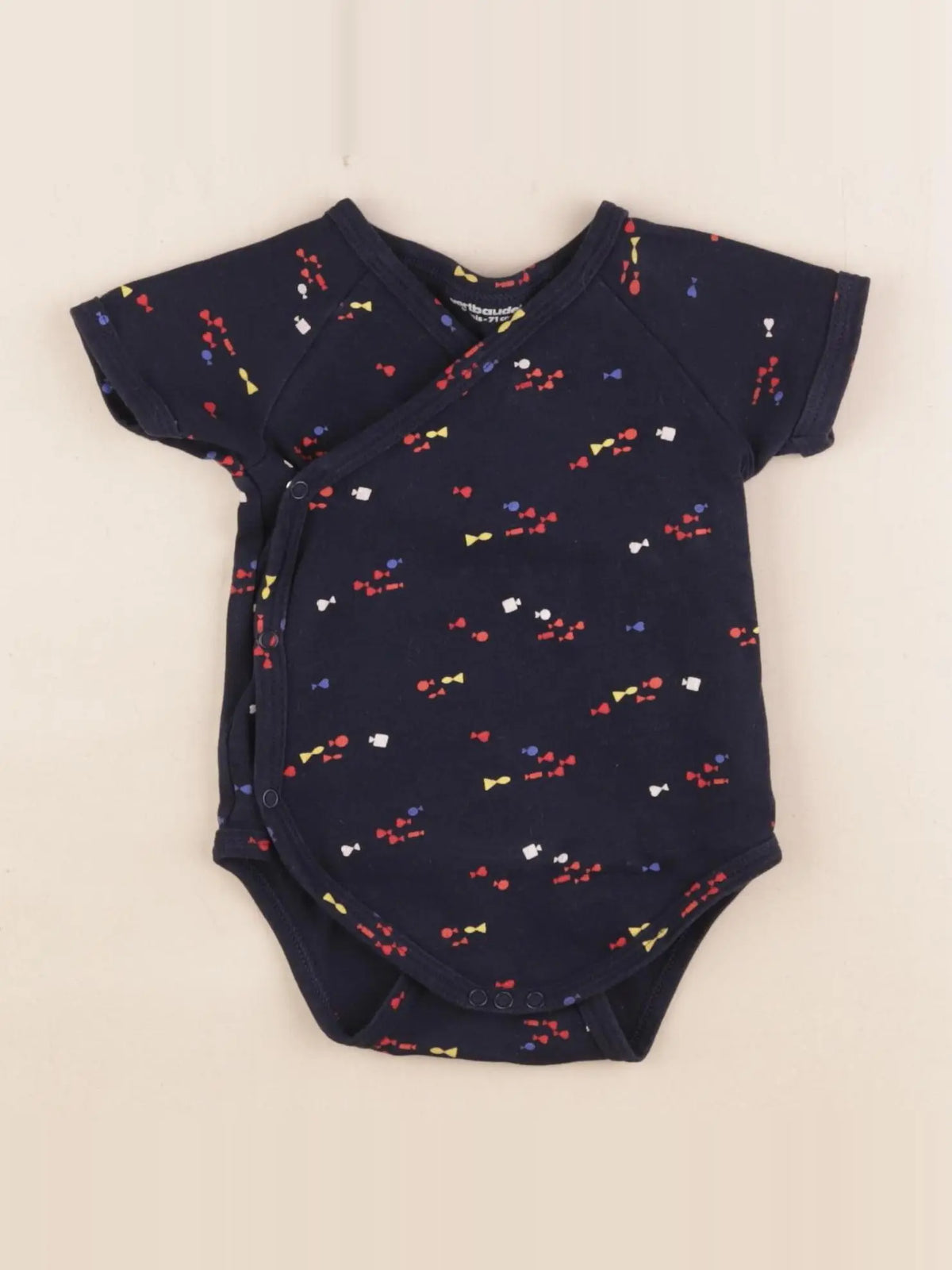 Vertbaudet - body bleu - 9 mois