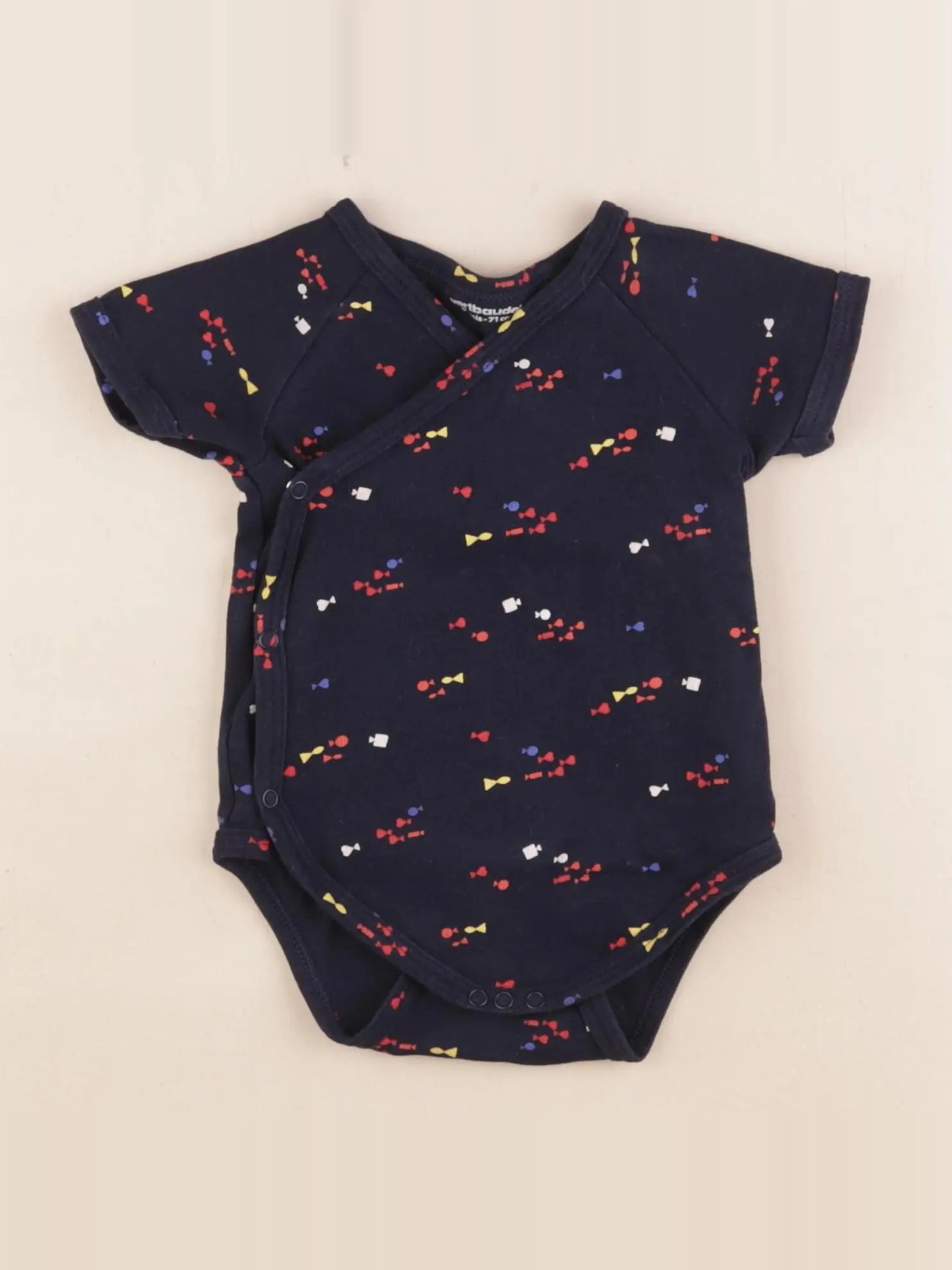 Vertbaudet - body bleu - 9 mois