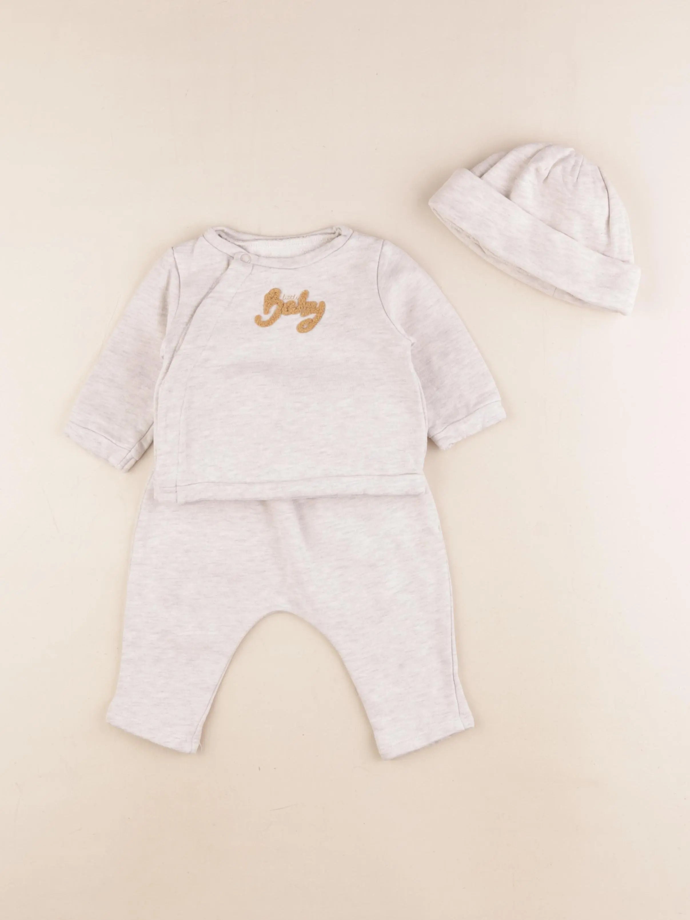 Vertbaudet - ensemble marron - 3 mois