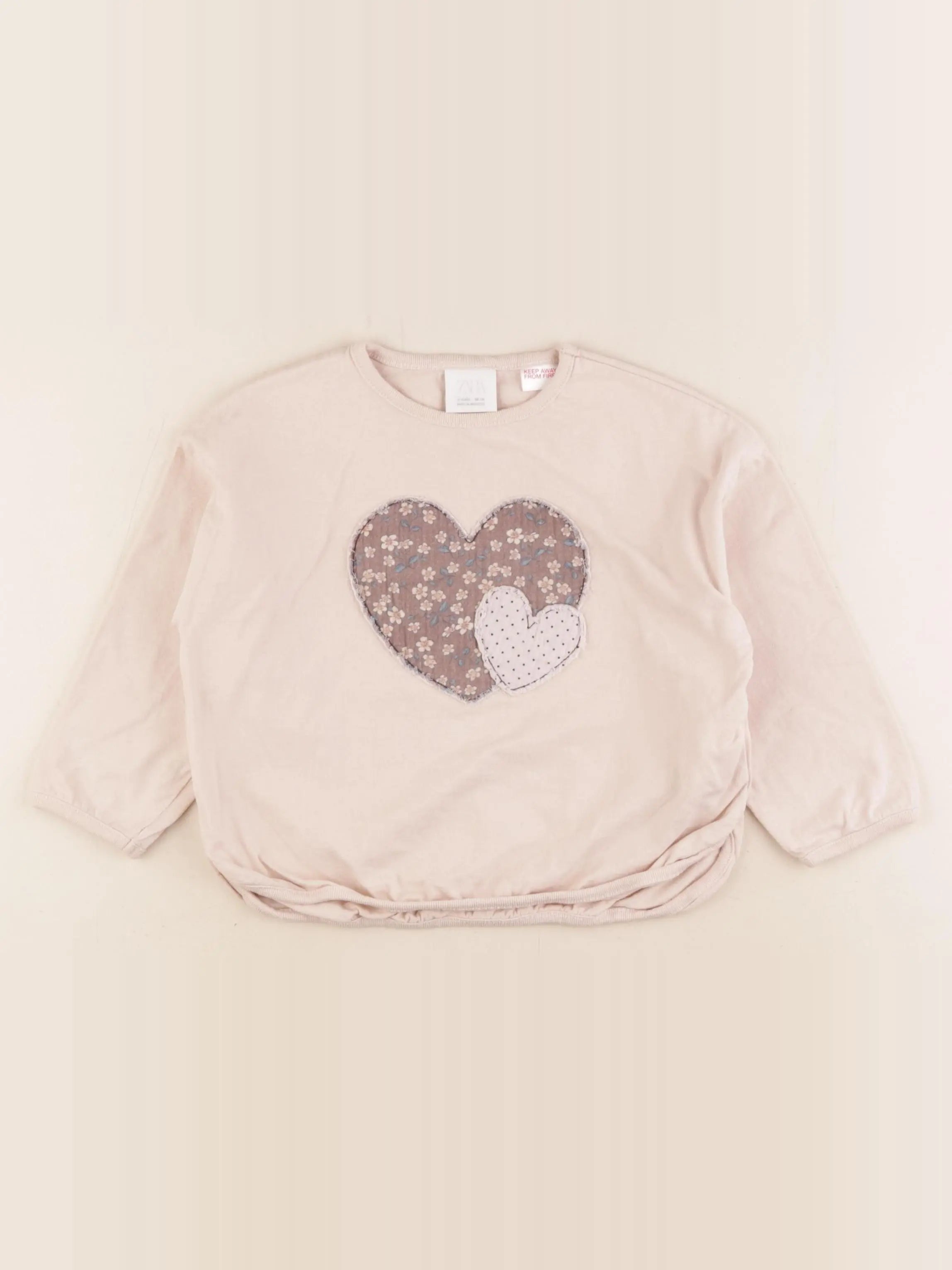 Zara - tee-shirt marron - 3 ans