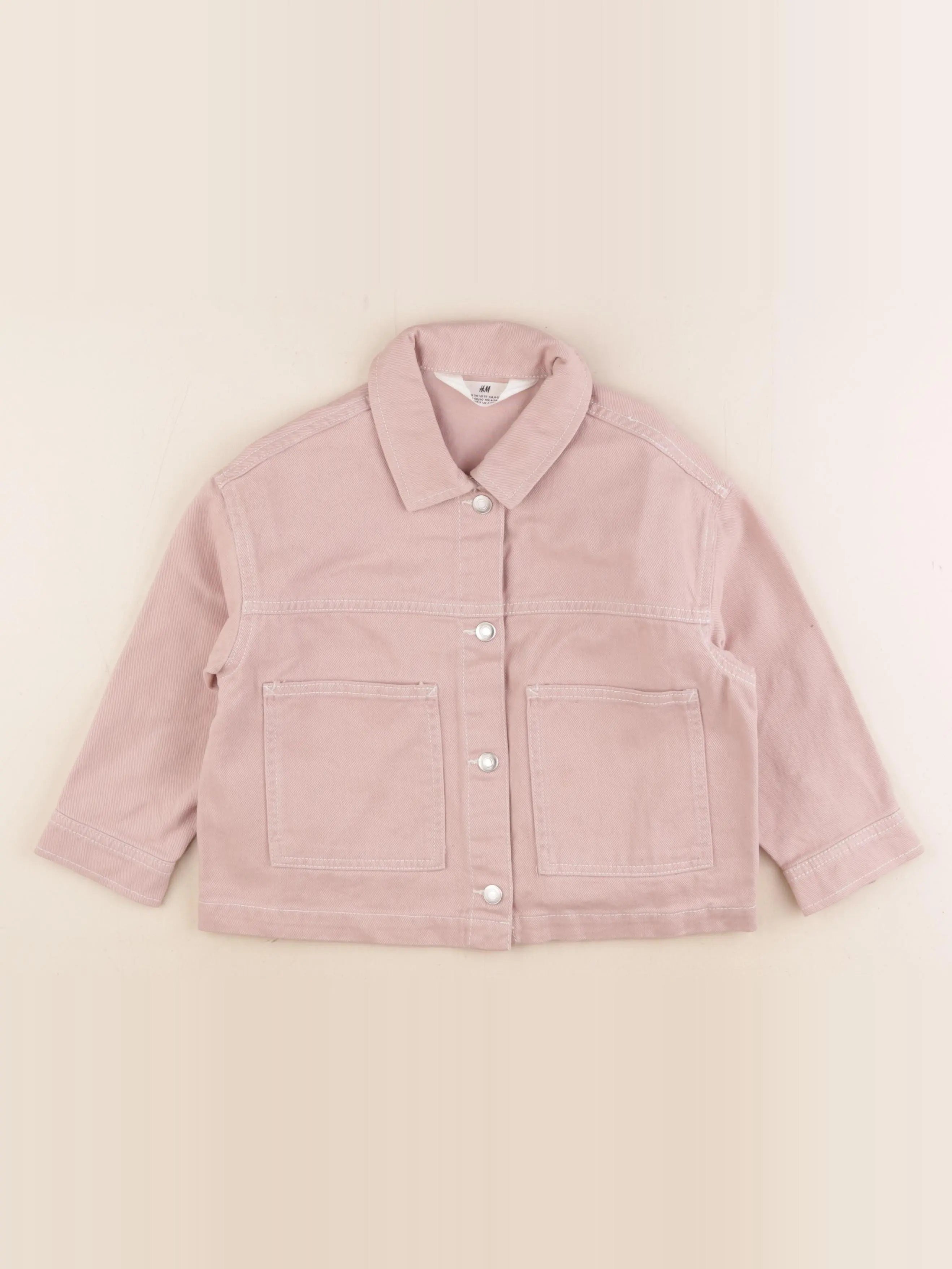 H&M - veste rose - 4/5 ans