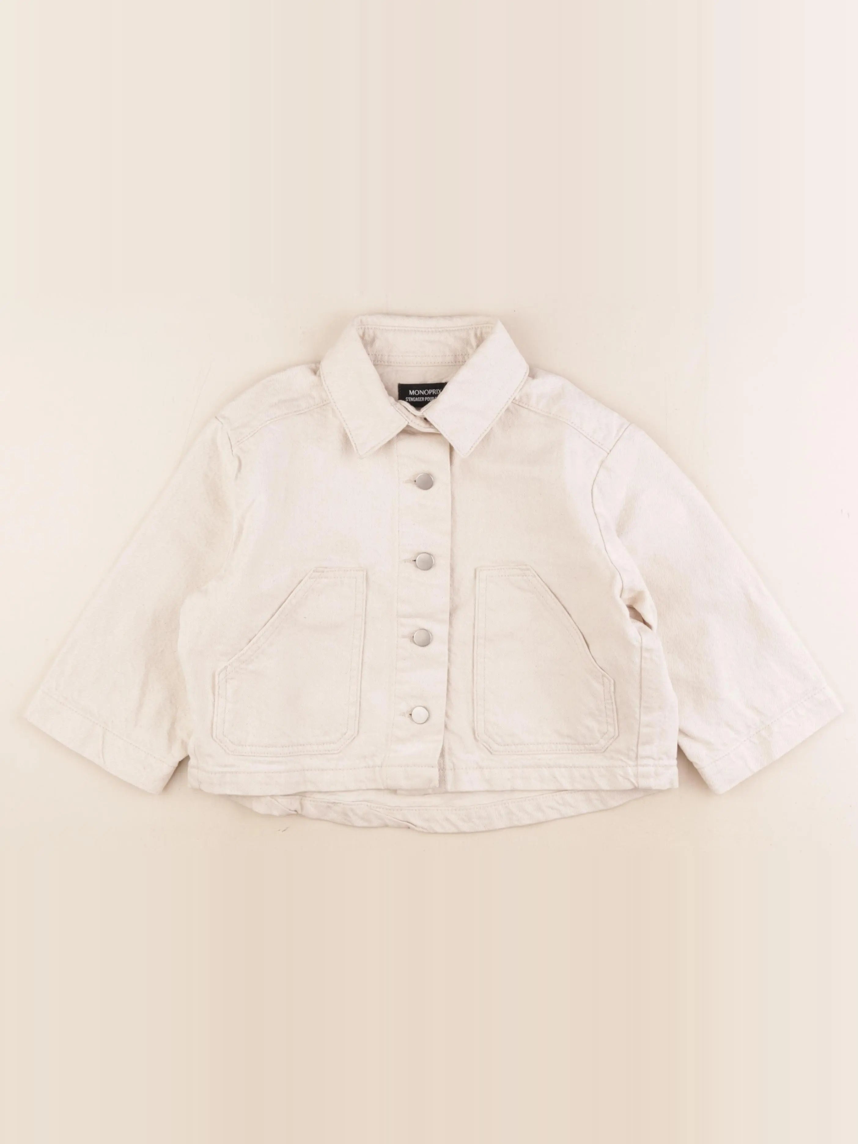 Monoprix - veste beige - 4 ans