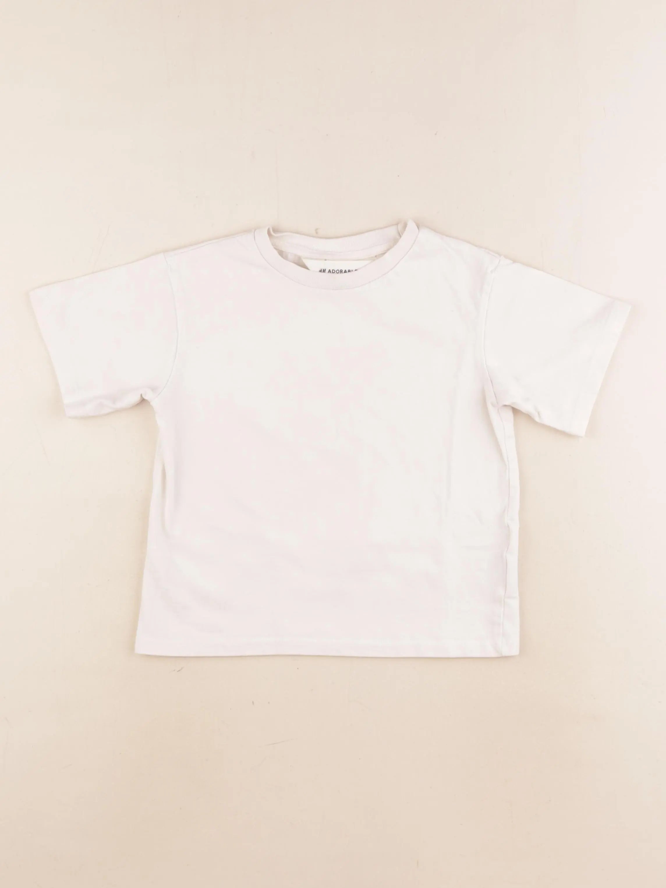 H&M - tee-shirt beige - 2/4 ans