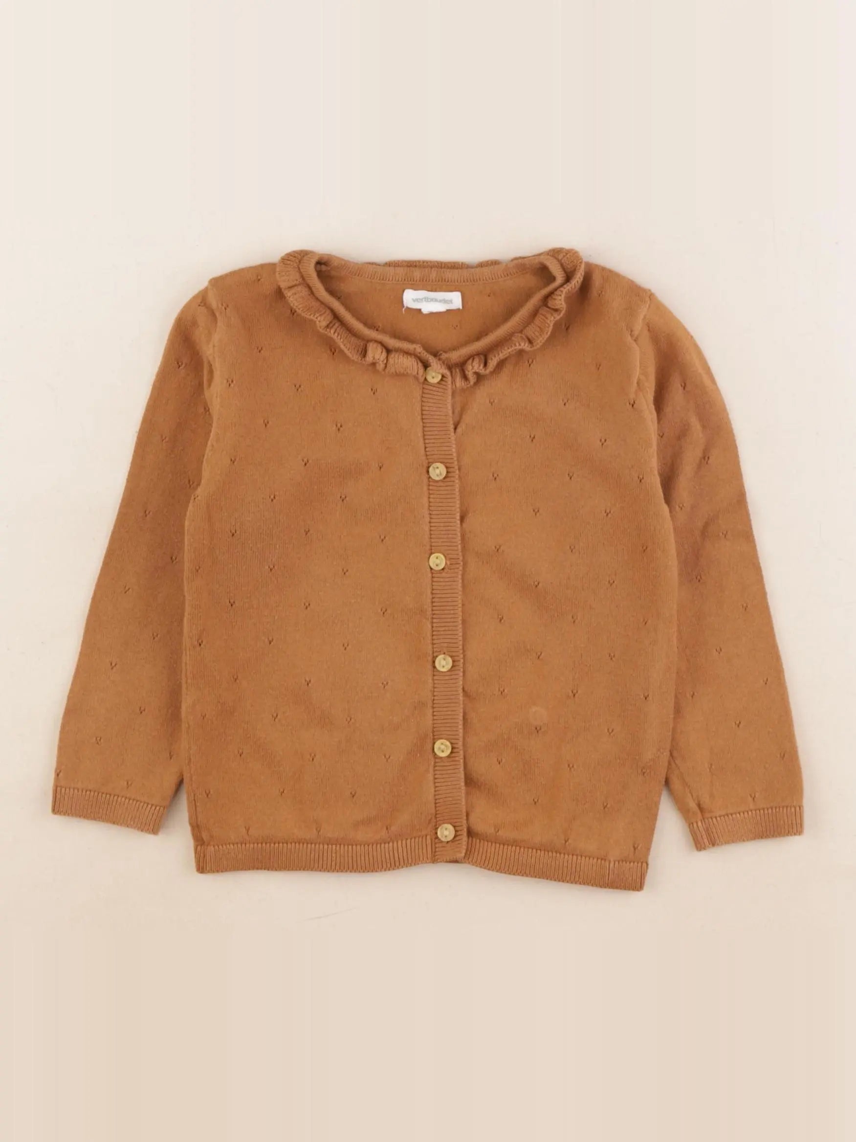 Vertbaudet - gilet marron - 2 ans