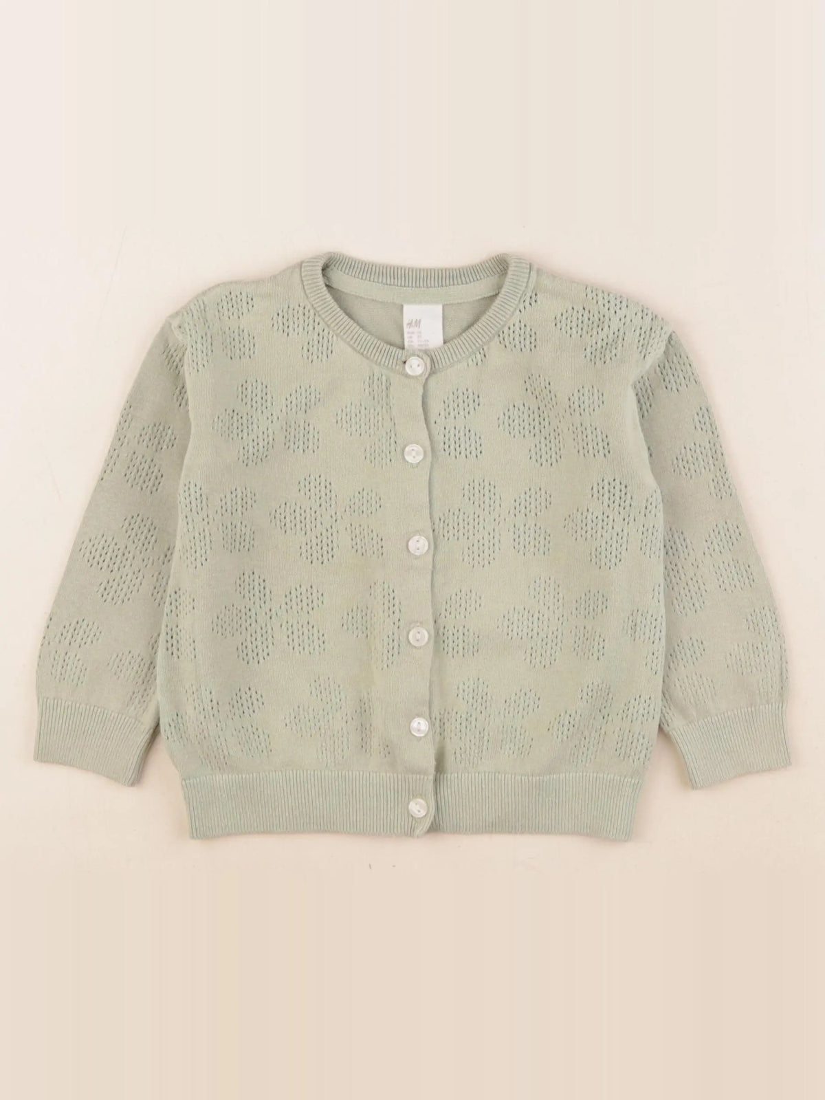 H&M - gilet vert - 18/24 mois