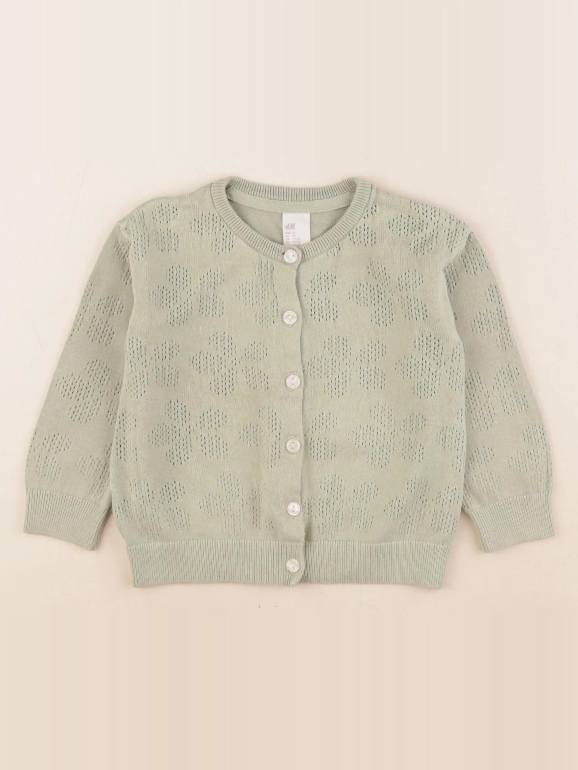 H&M - gilet vert - 18/24 mois