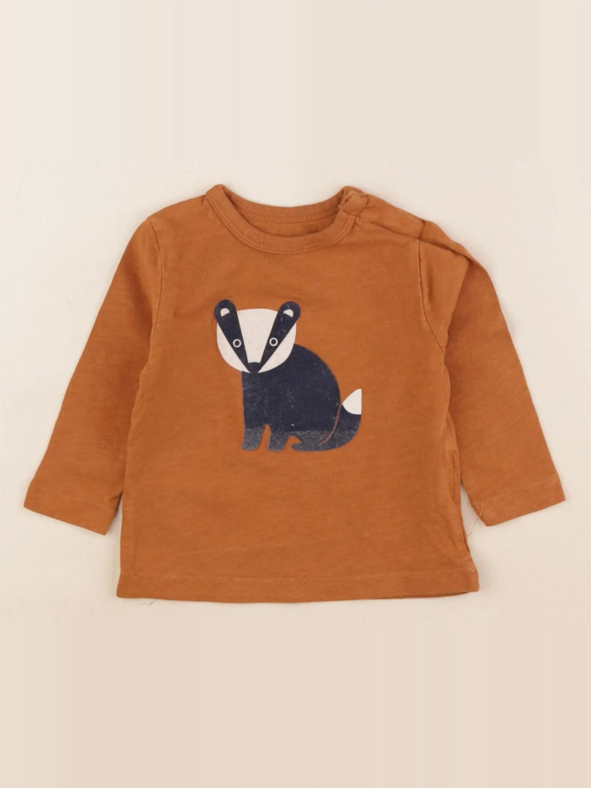 Boutchou - tee-shirt marron - 9 mois