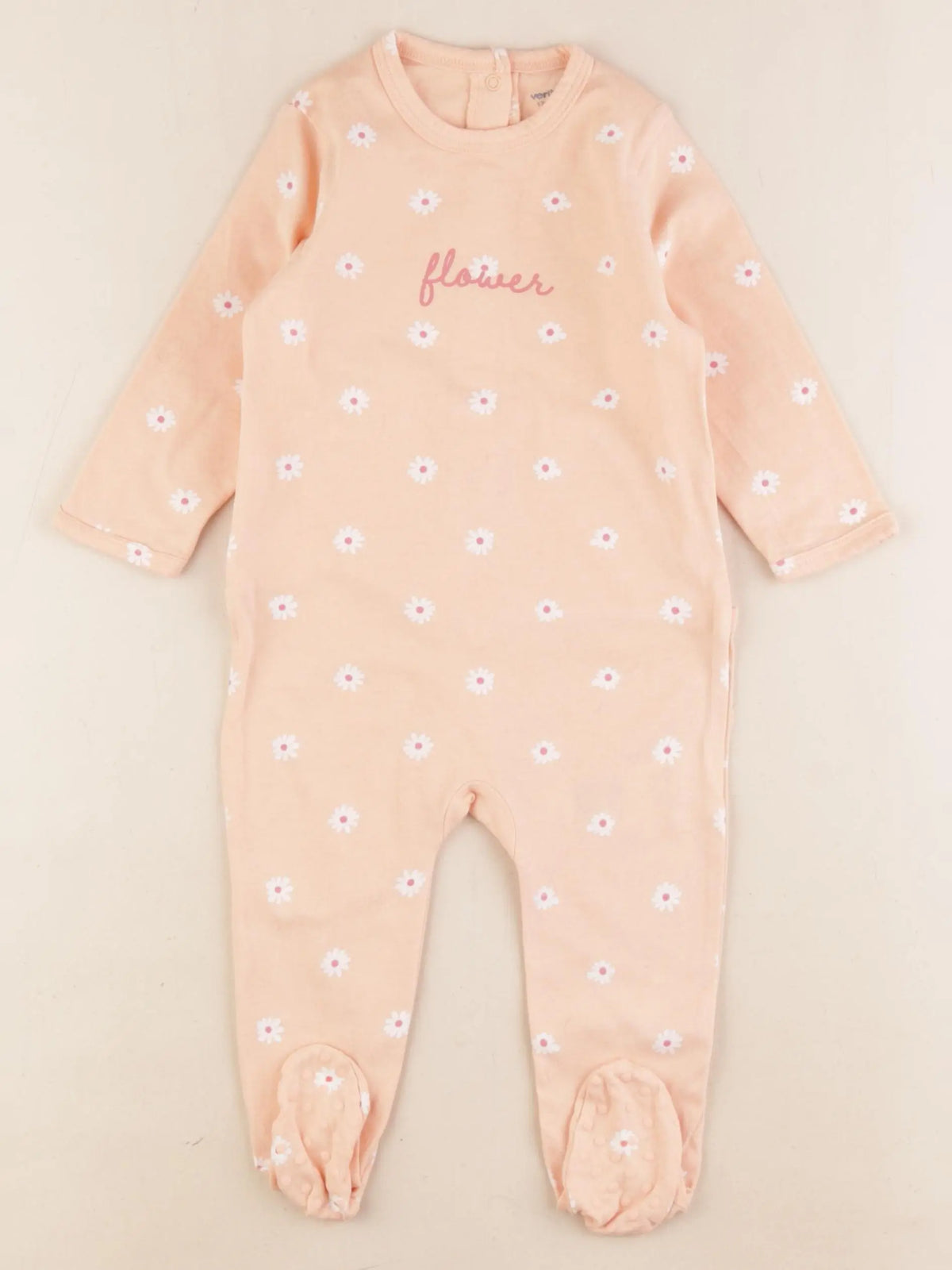 Vertbaudet - pyjama coton orange - 12 mois