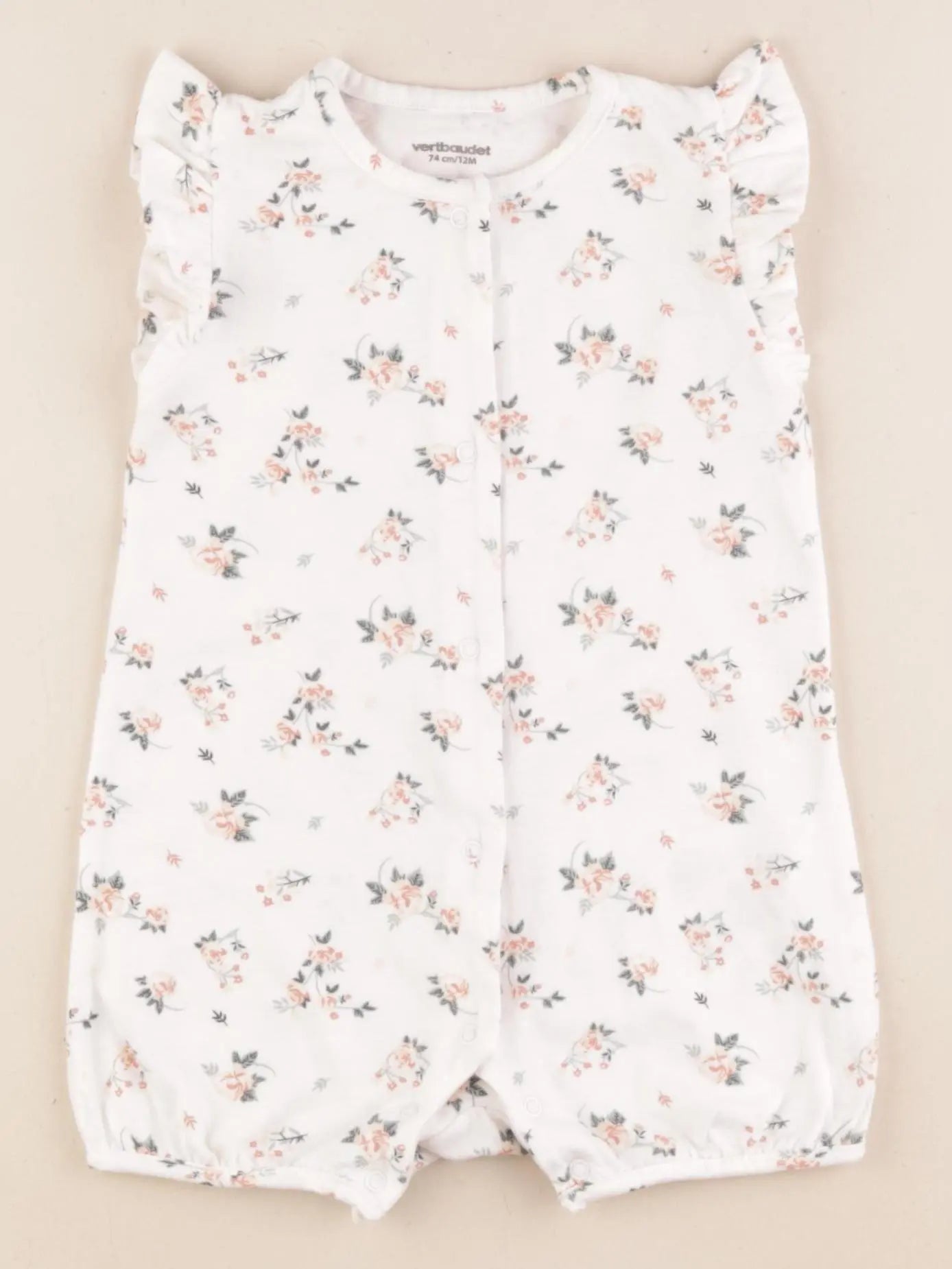 Vertbaudet - combinaison coton multicolore - 12 mois