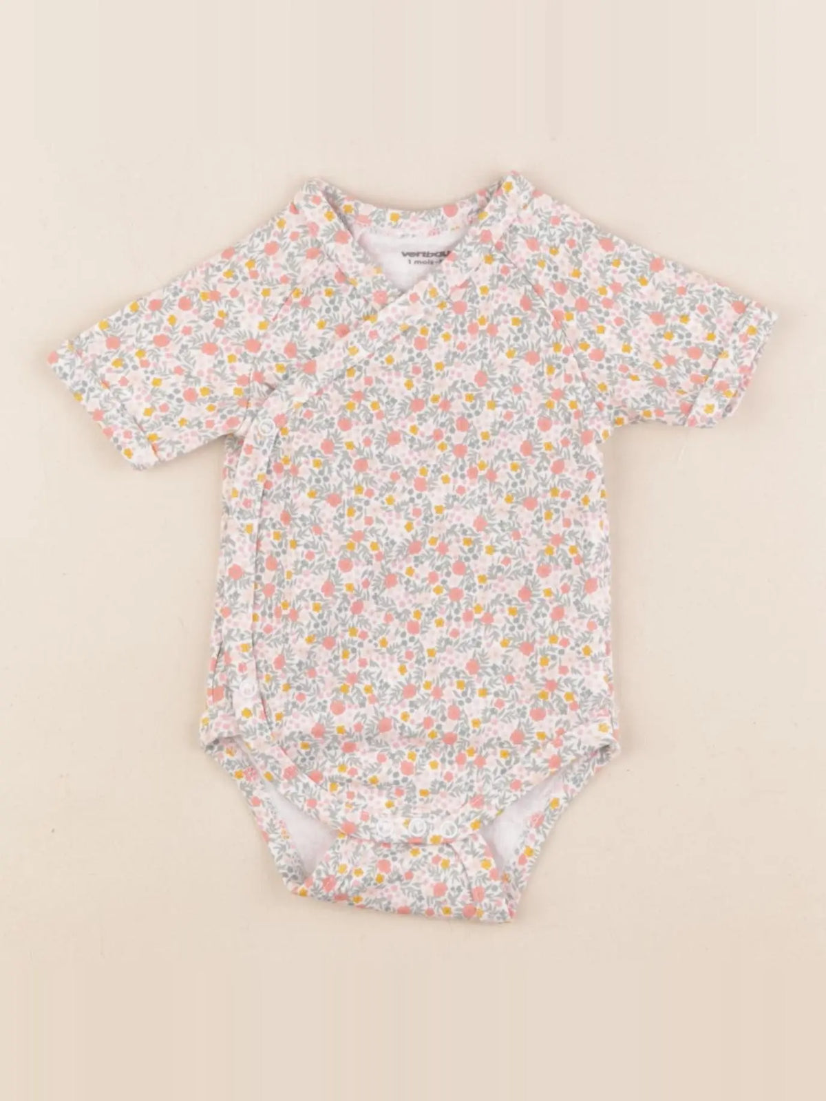 Vertbaudet - body multicolore - 1 mois