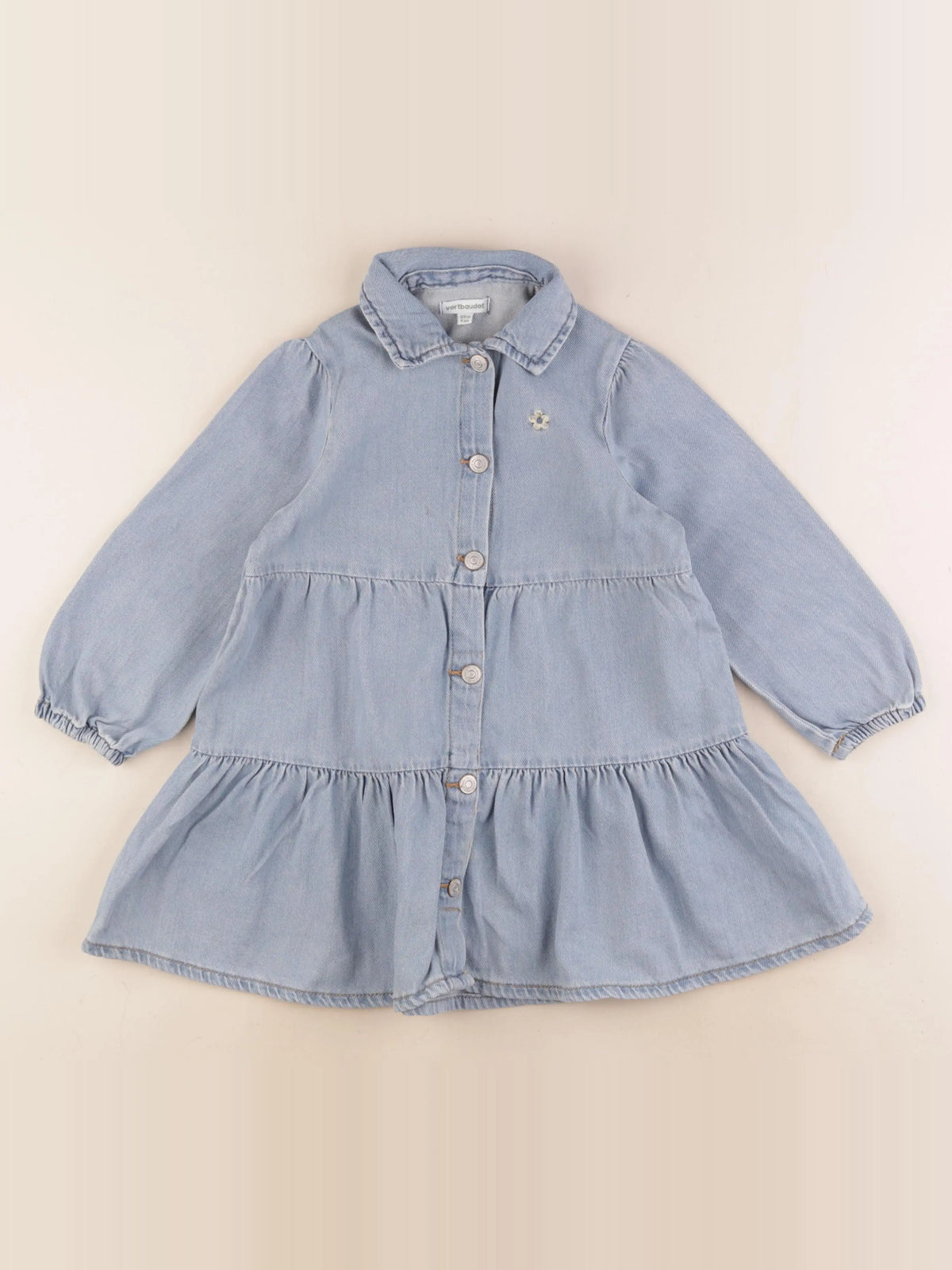Vertbaudet - robe bleu - 4 ans