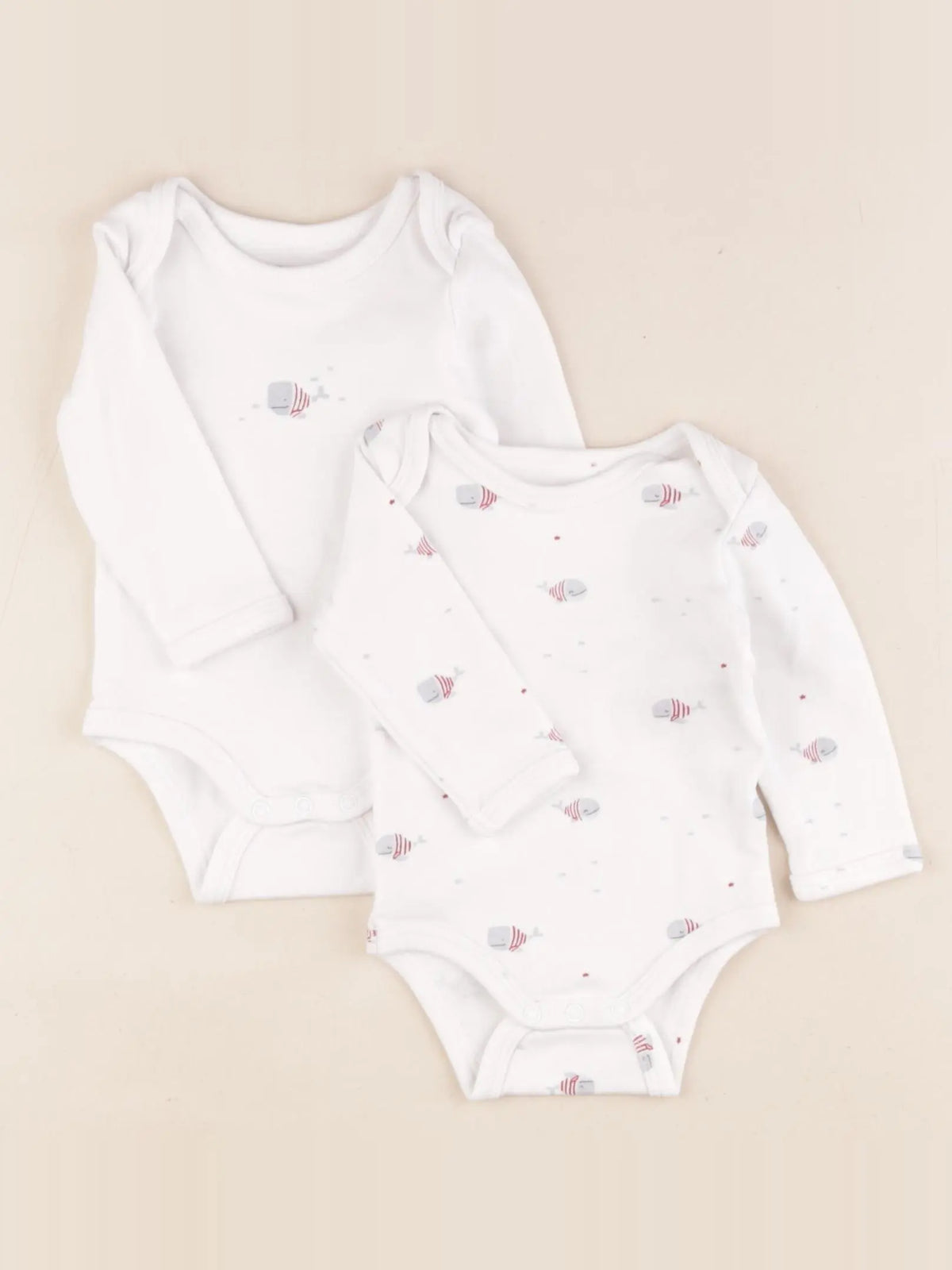 Vertbaudet - lot de 2 bodies en coton multicolore - 3 mois