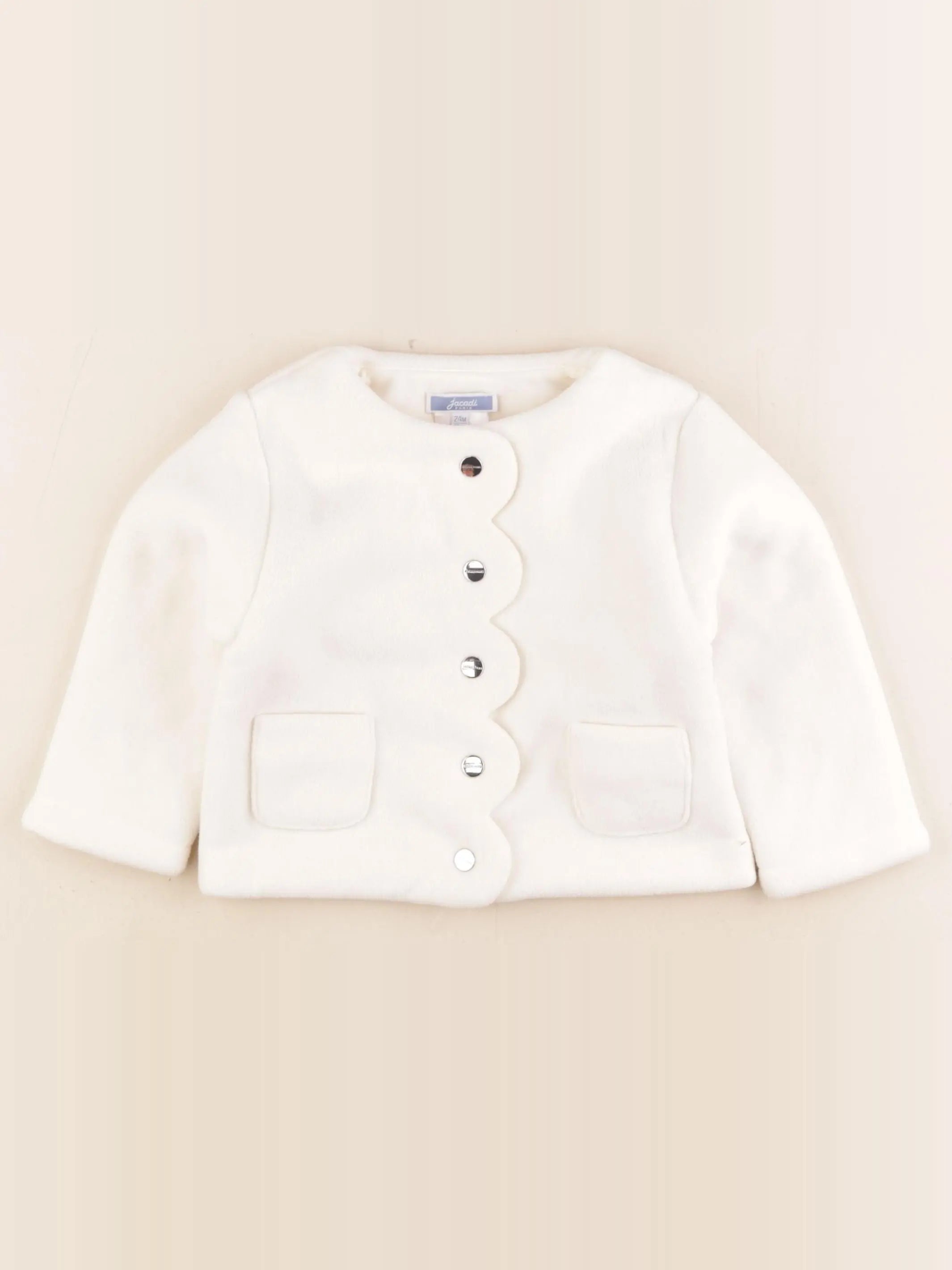 Jacadi - veste doublé beige - 24 mois