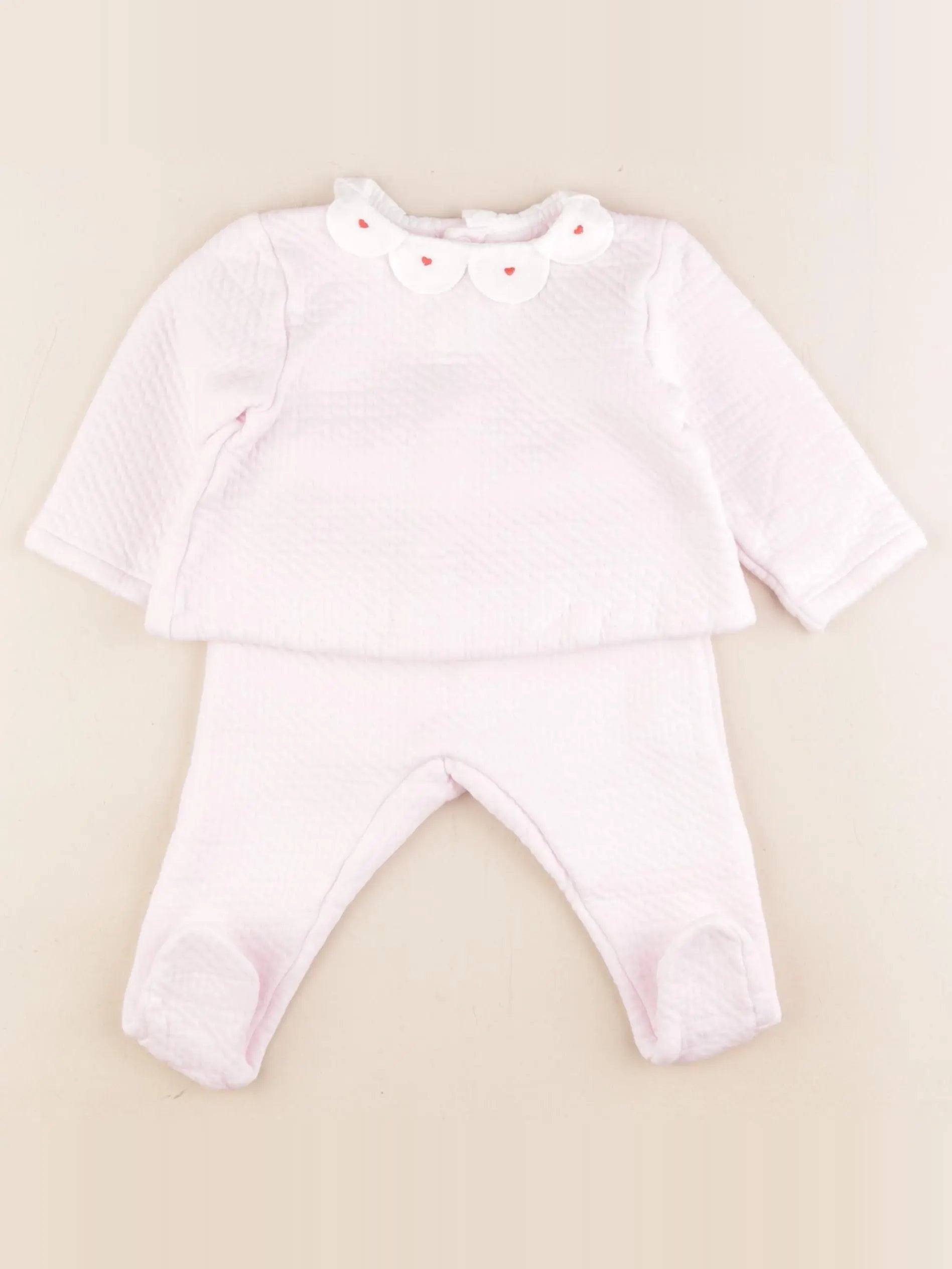 Jacadi - ensemble rose - 12 mois