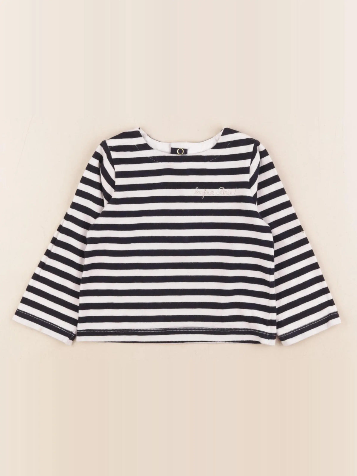 Jacadi - tee-shirt blanc, bleu, or - 2 ans