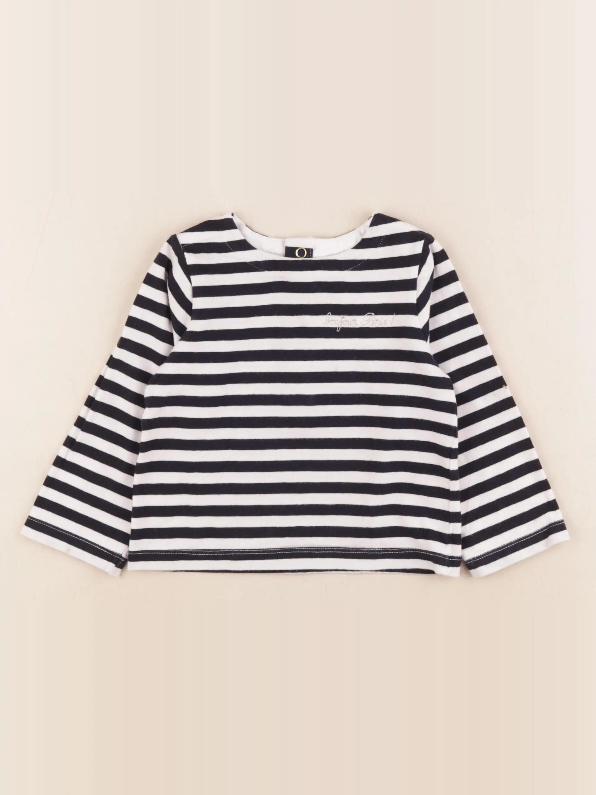 Jacadi - tee-shirt blanc, bleu, or - 2 ans