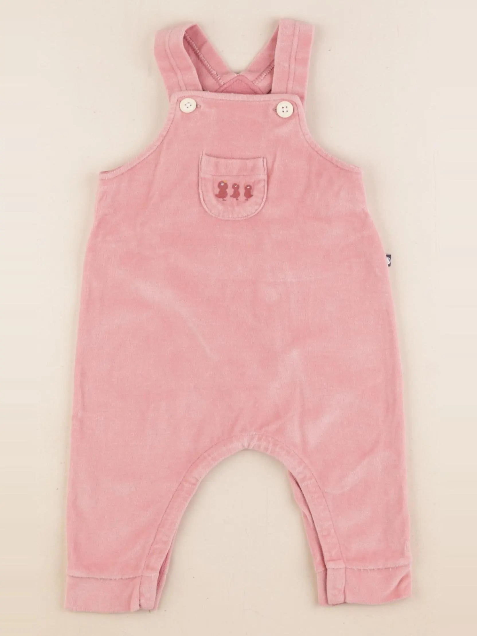 Petit Bateau - salopette rose - 6 mois