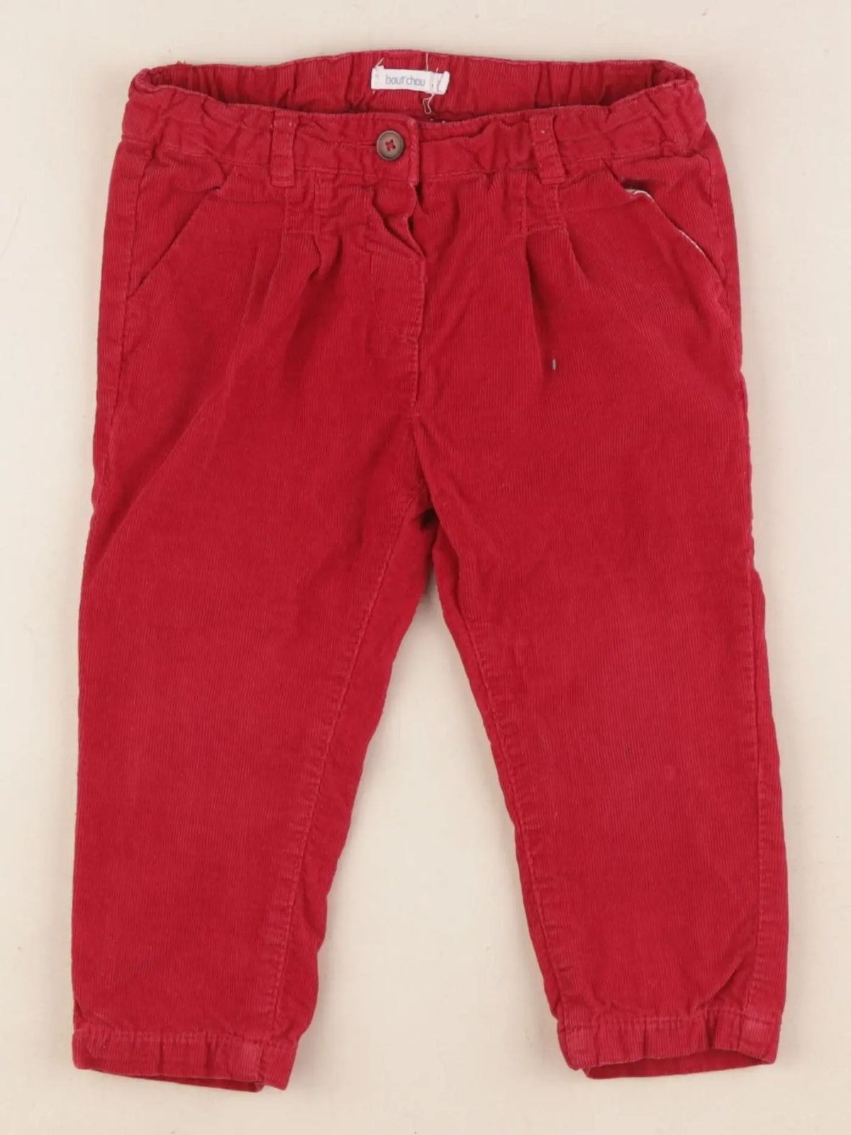 Boutchou - pantalon rouge - 18 mois