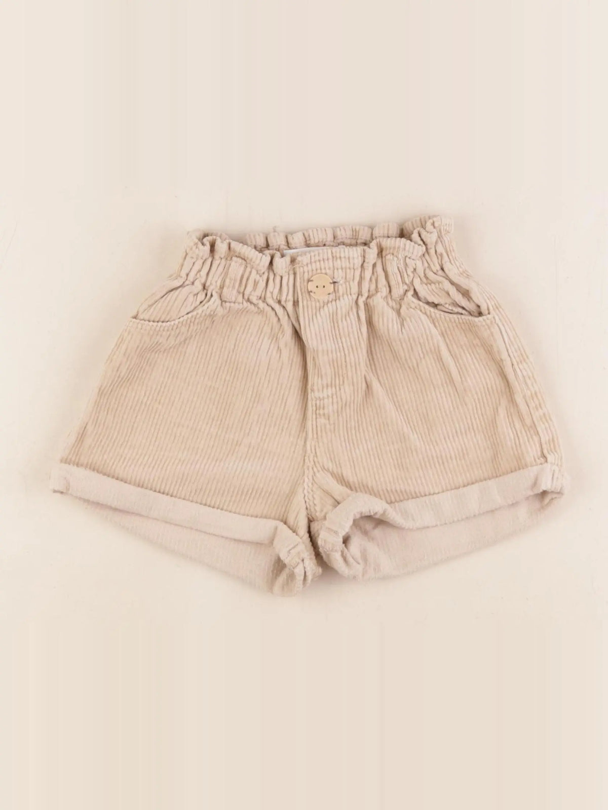 Zara - short beige - 18/24 mois