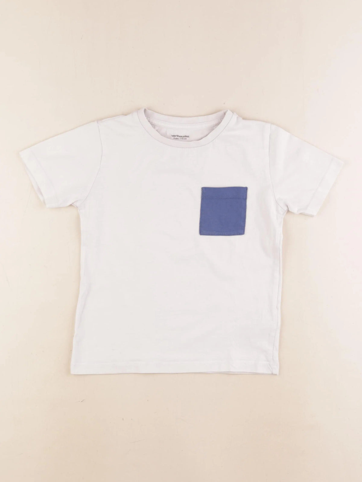 Vertbaudet - tee-shirt blanc - 6 ans