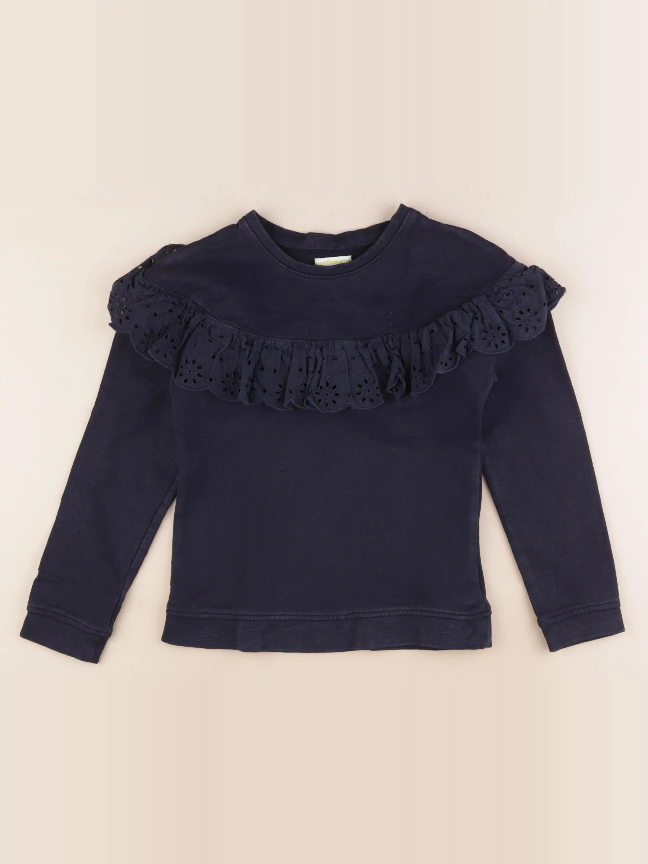 Vertbaudet - sweat bleu - 8 ans