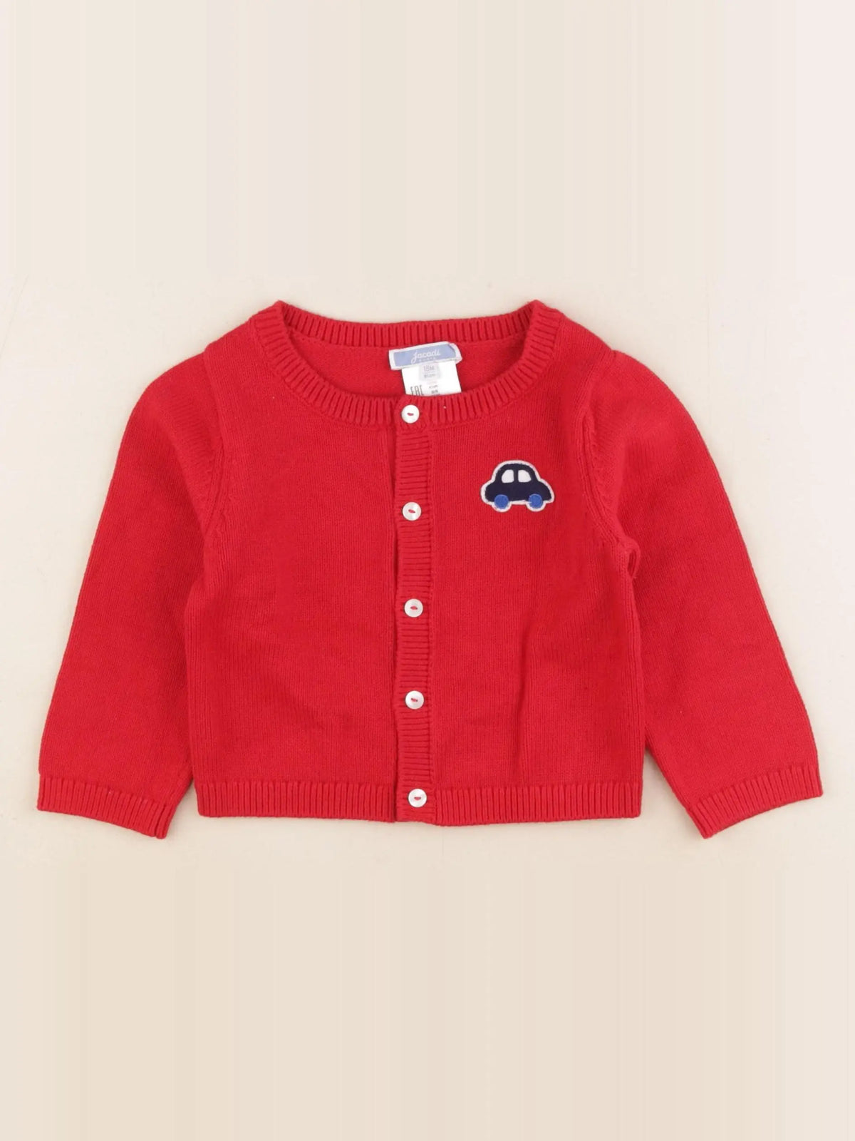Jacadi - gilet rouge - 18 mois