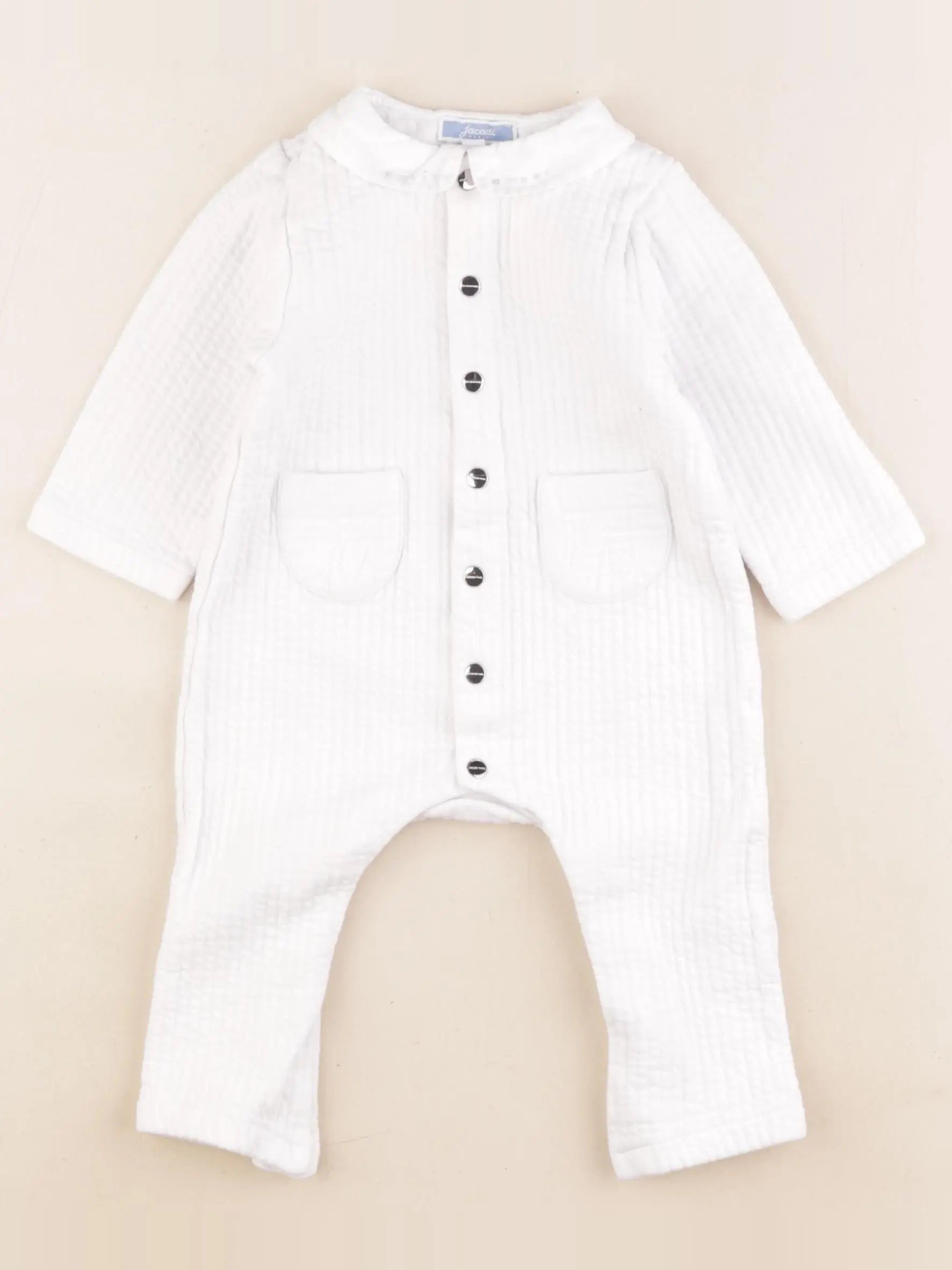 Jacadi - combinaison blanc - 12 mois