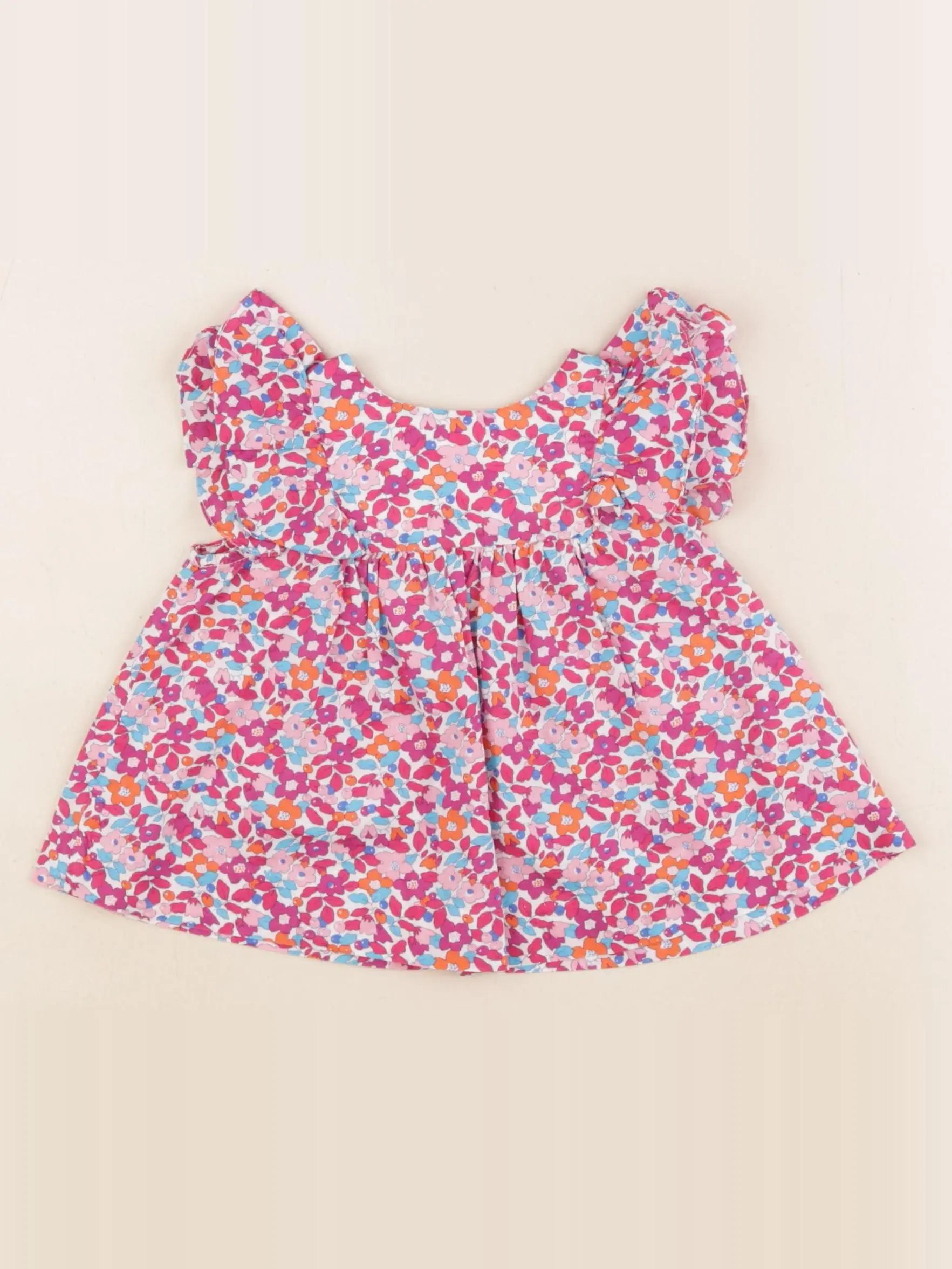 Jacadi - blouse liberty multicolore - 12 mois