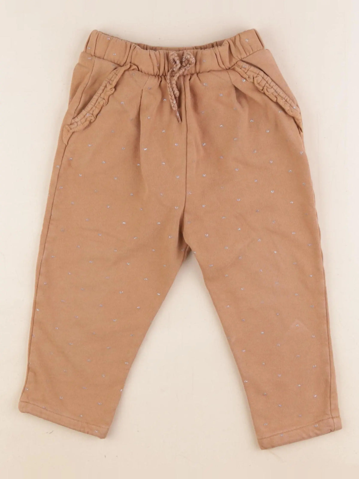 Vertbaudet - jogging marron, argent - 36 mois