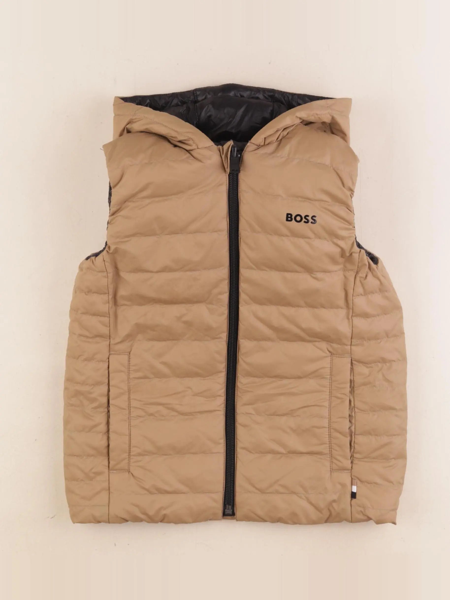 Hugo Boss - doudoune réversible beige - 4 ans