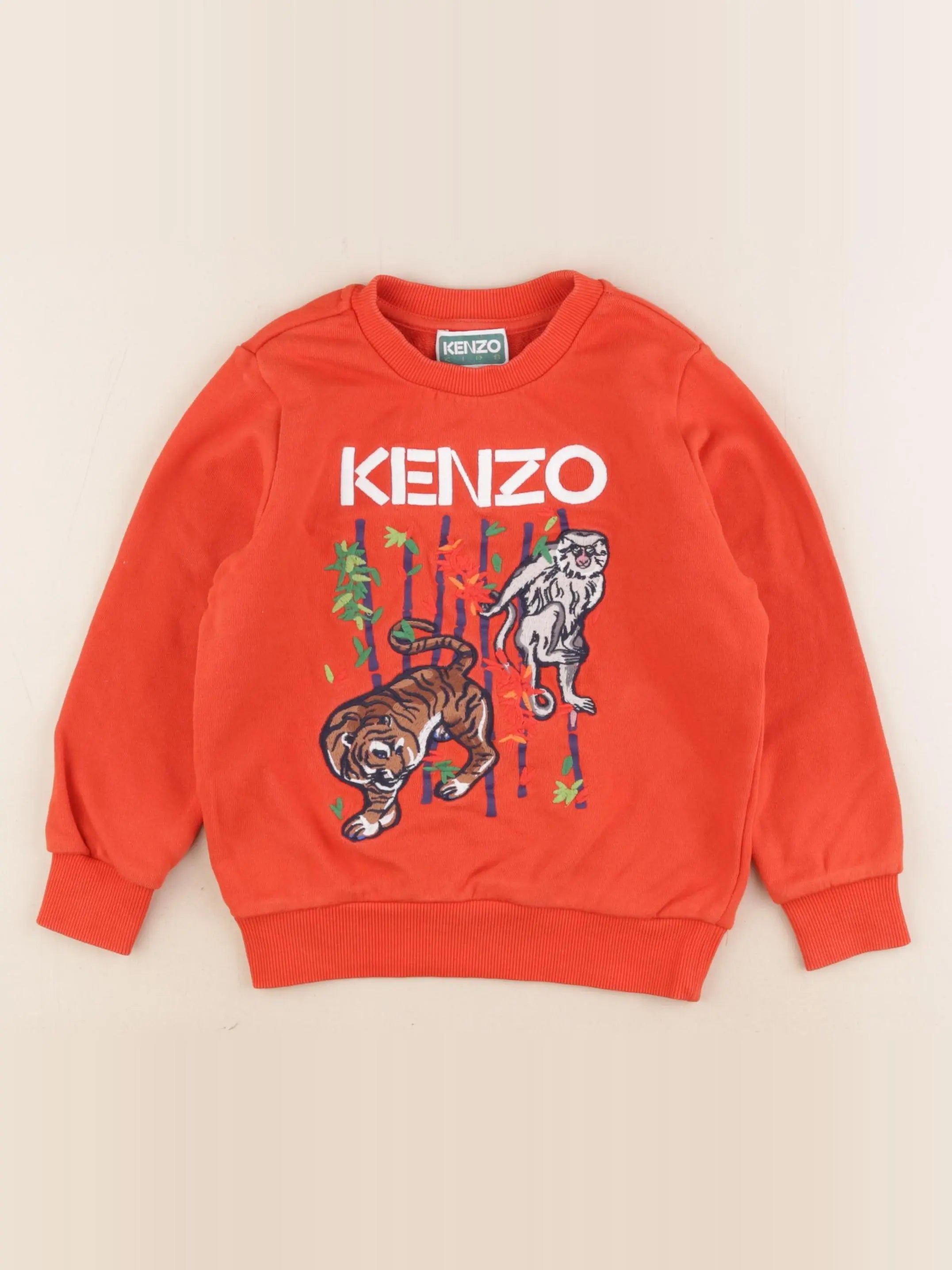 Kenzo - sweat orange - 5 ans
