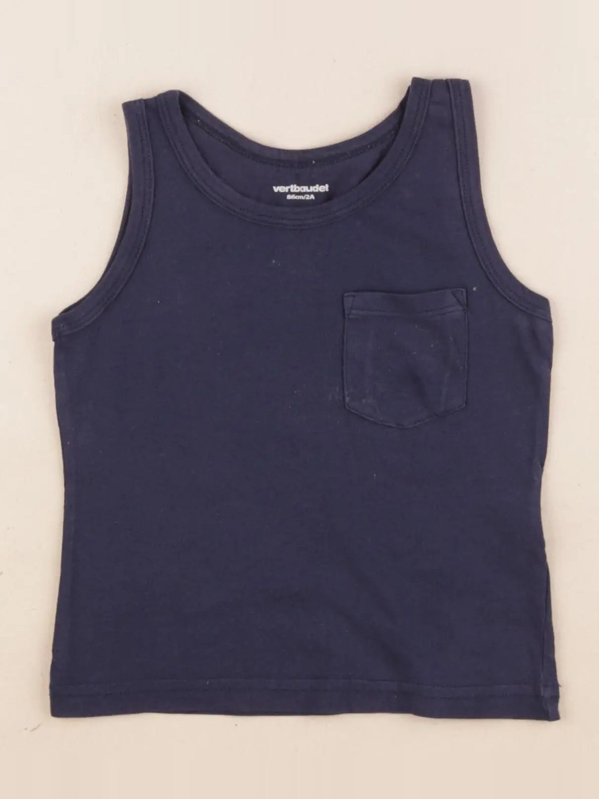 Vertbaudet - débardeur bleu - 2 ans