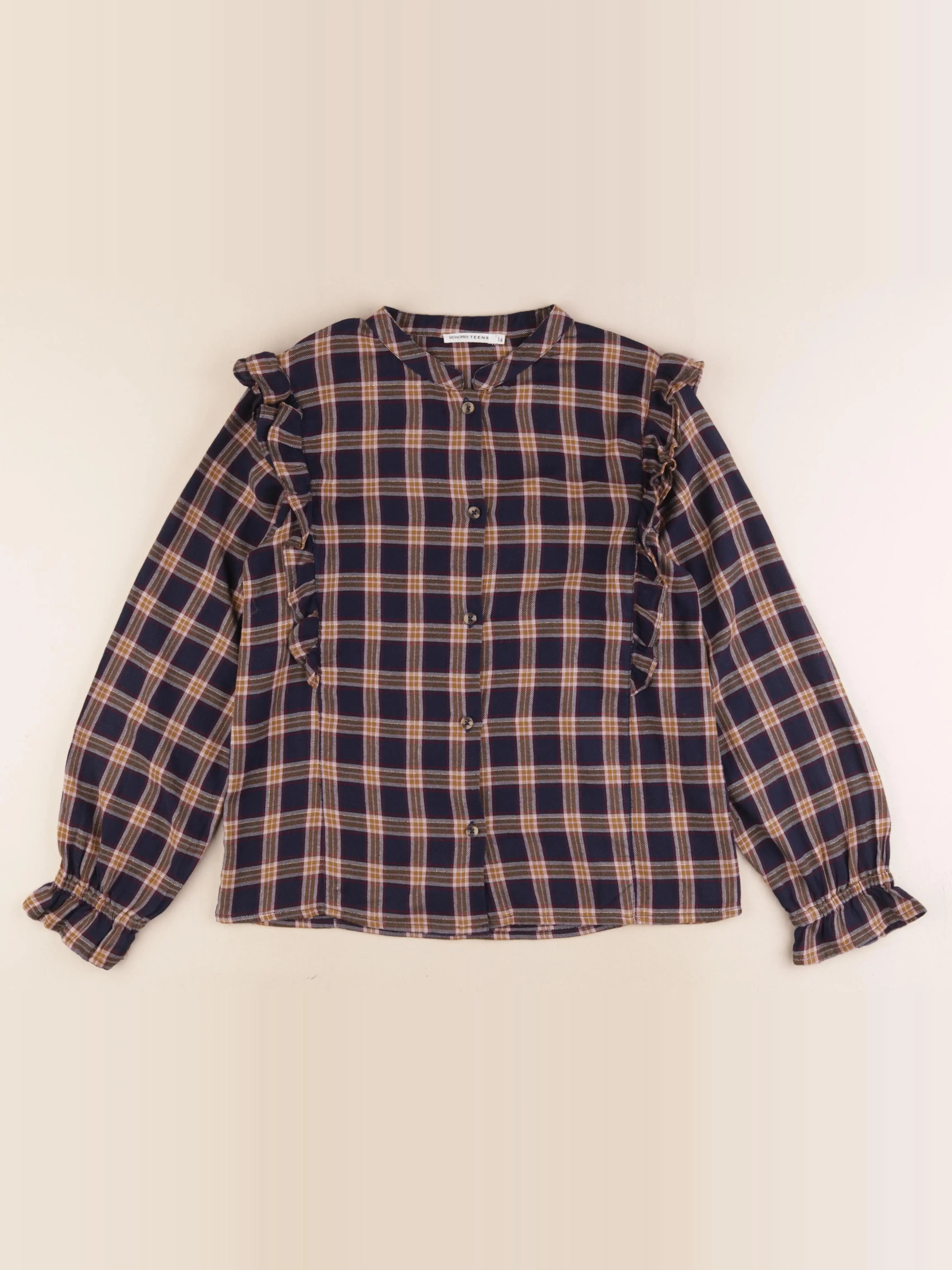 Monoprix - chemise multicolore - 14 ans