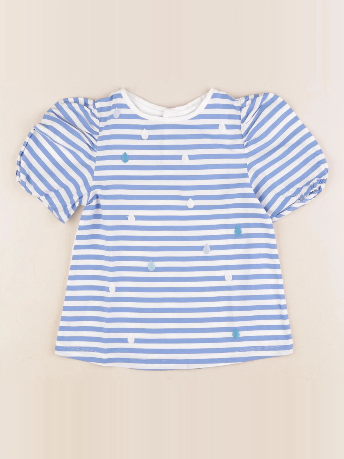 Jacadi - blouse blanc, bleu - 4 ans