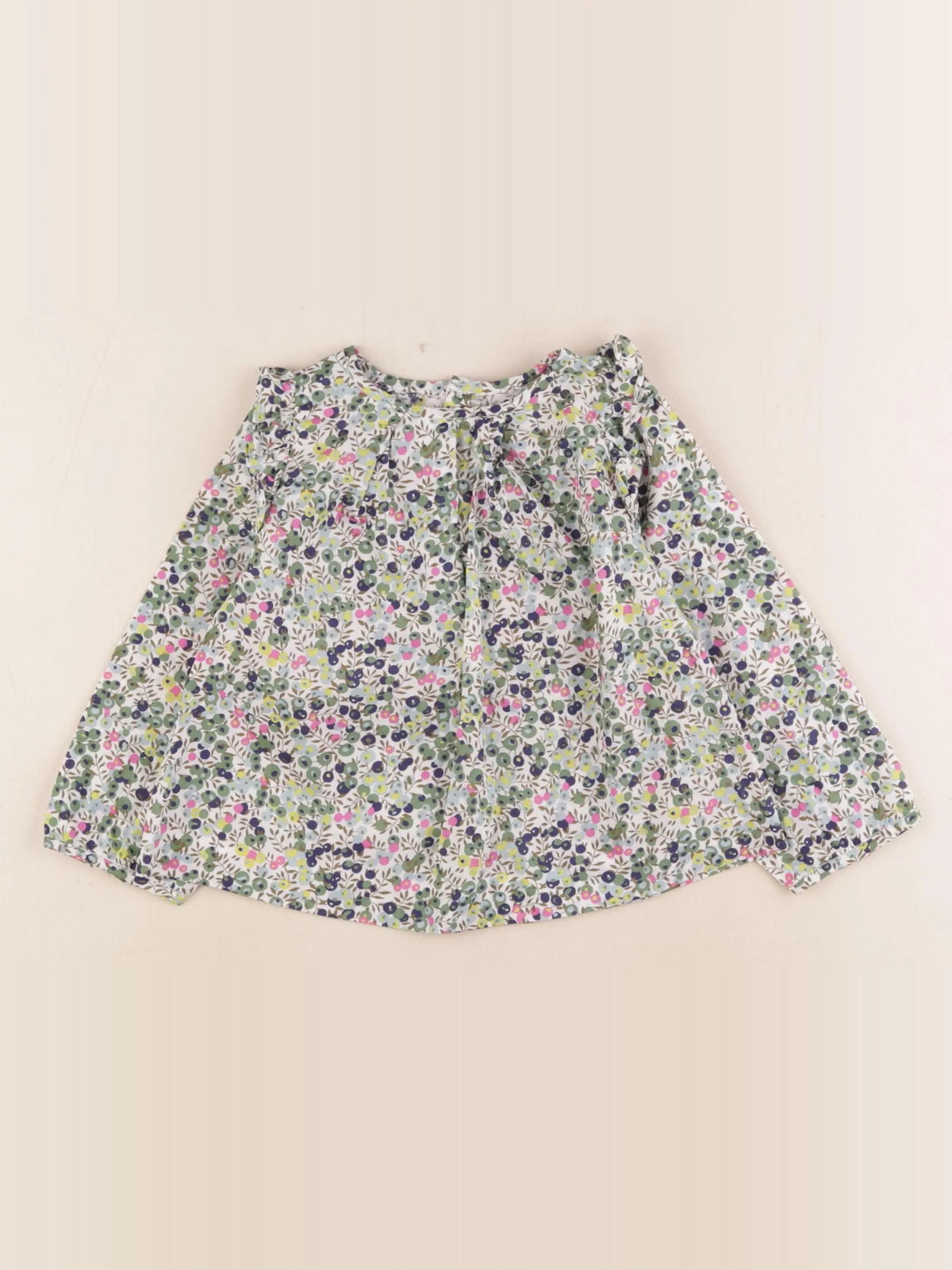 Jacadi - blouse liberty multicolore - 24 mois