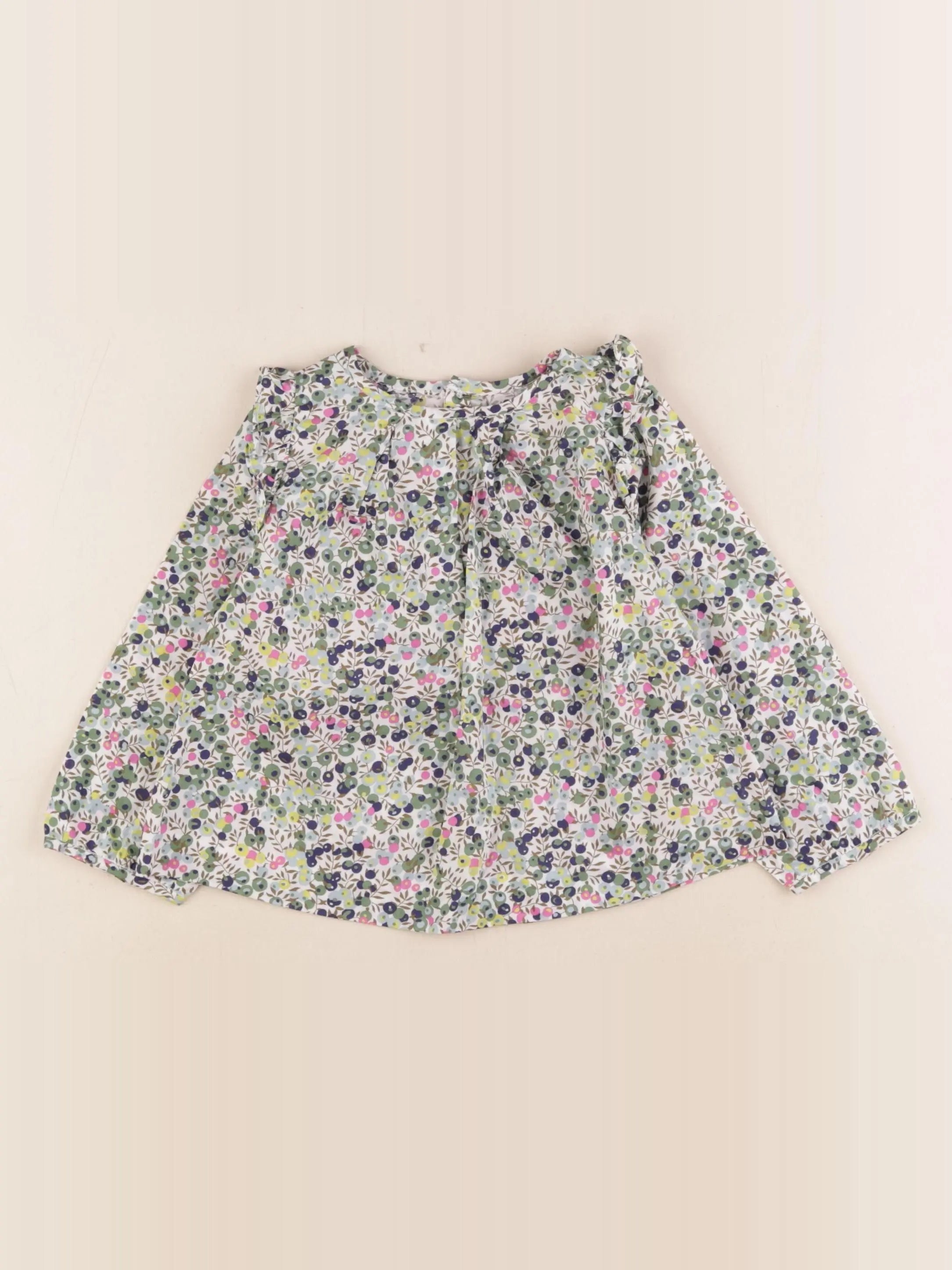 Jacadi - blouse liberty multicolore - 24 mois
