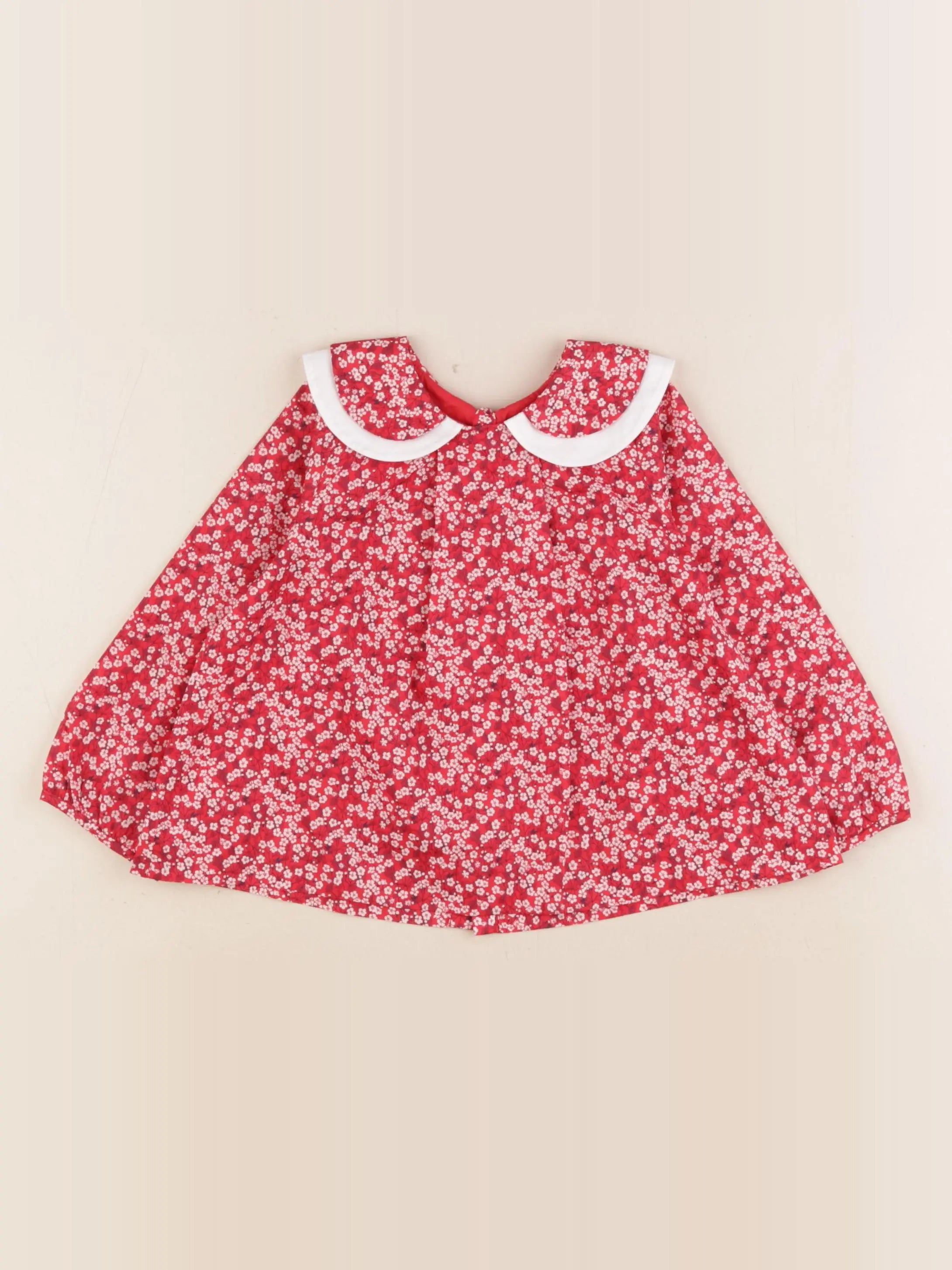 Jacadi - blouse liberty rouge - 24 mois